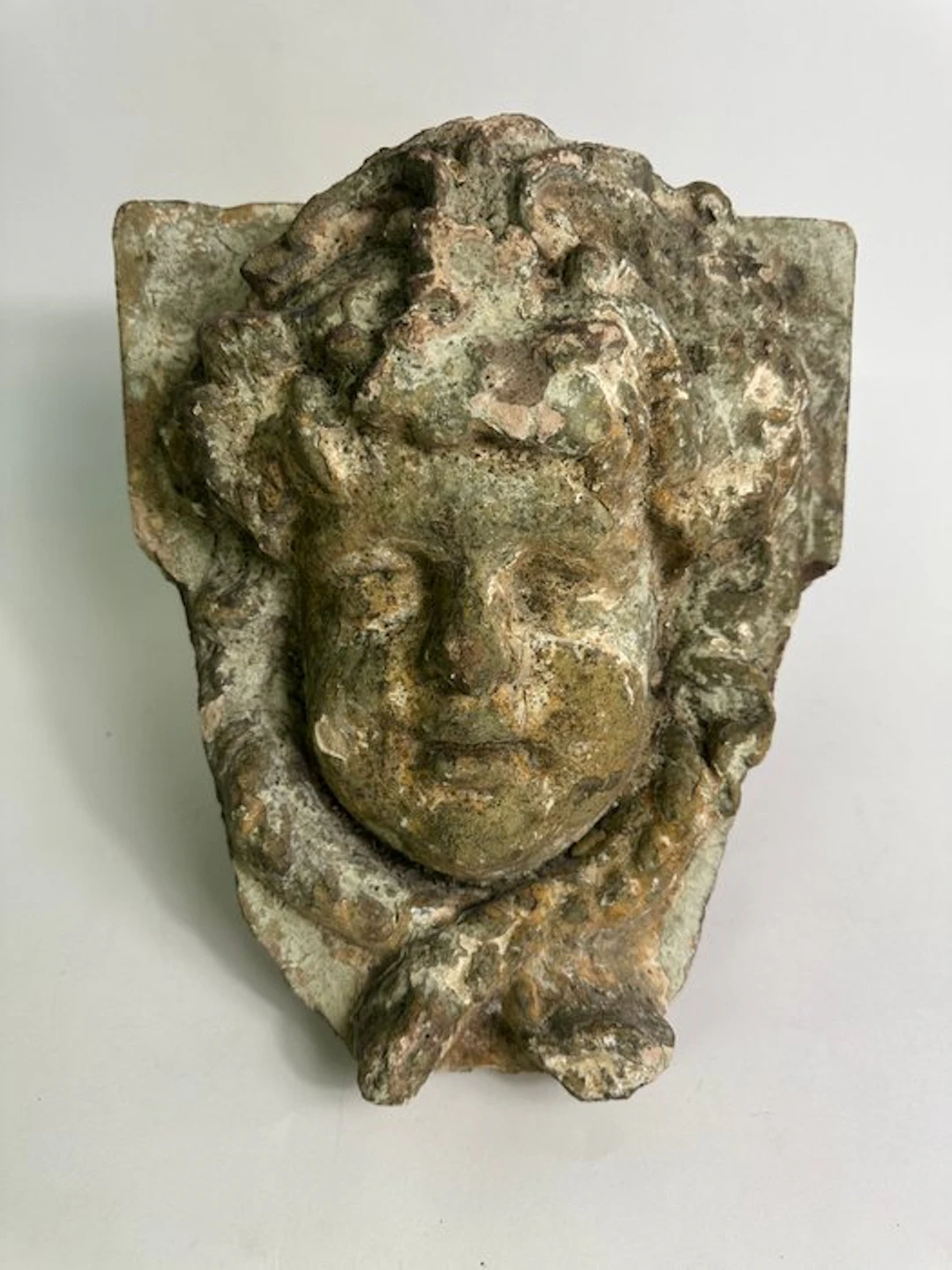 Sculpture, Volto Putto XVIII secolo - elemento architettonico - 30 cm - Stone