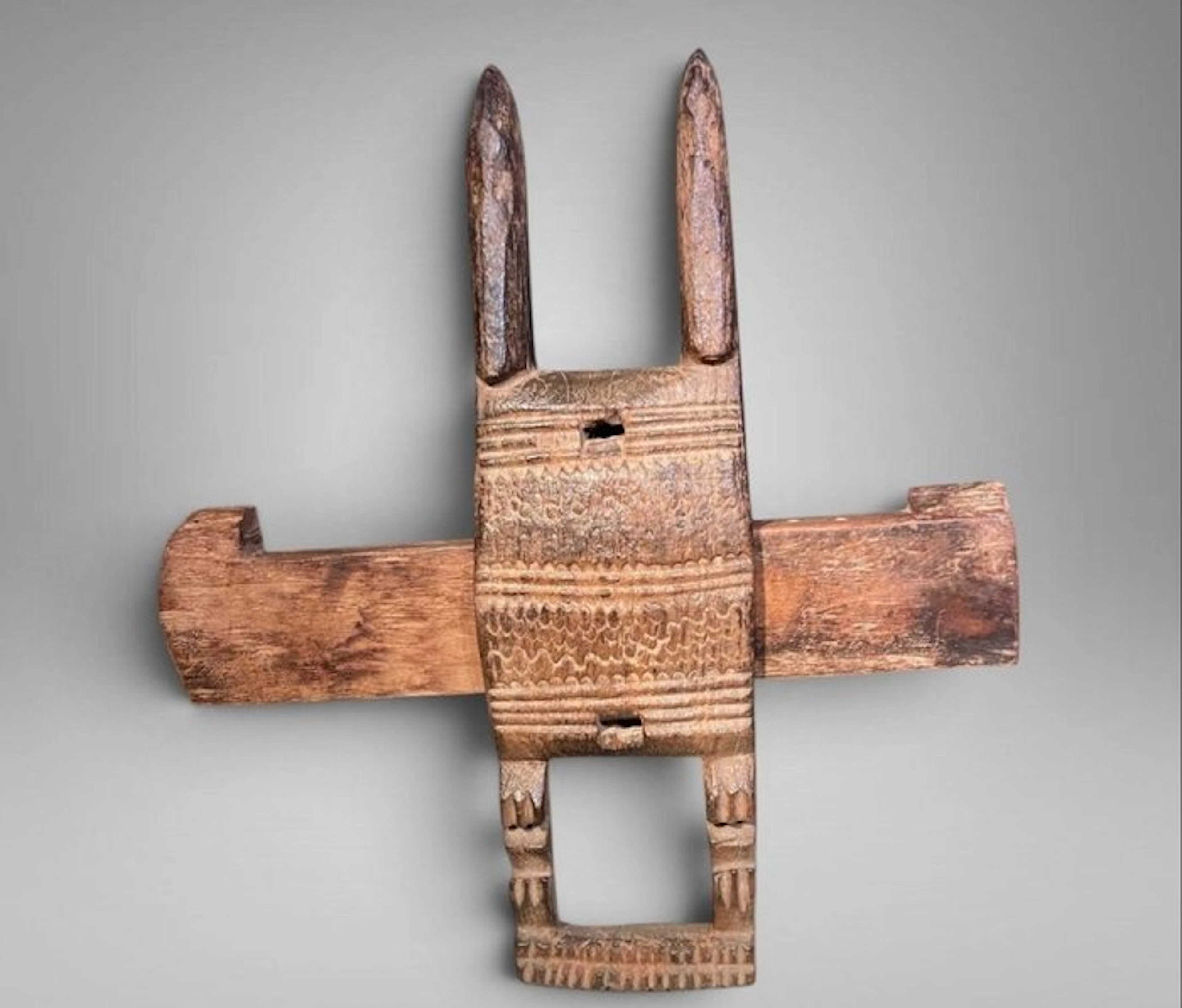 lock Dogon - Very old wooden statuette. - Dogon - Mali (No reserve price)