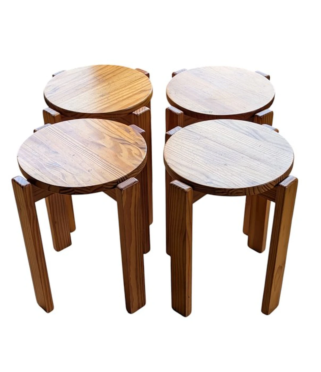 Stool (4) - 4269081 - Wood - Vintage