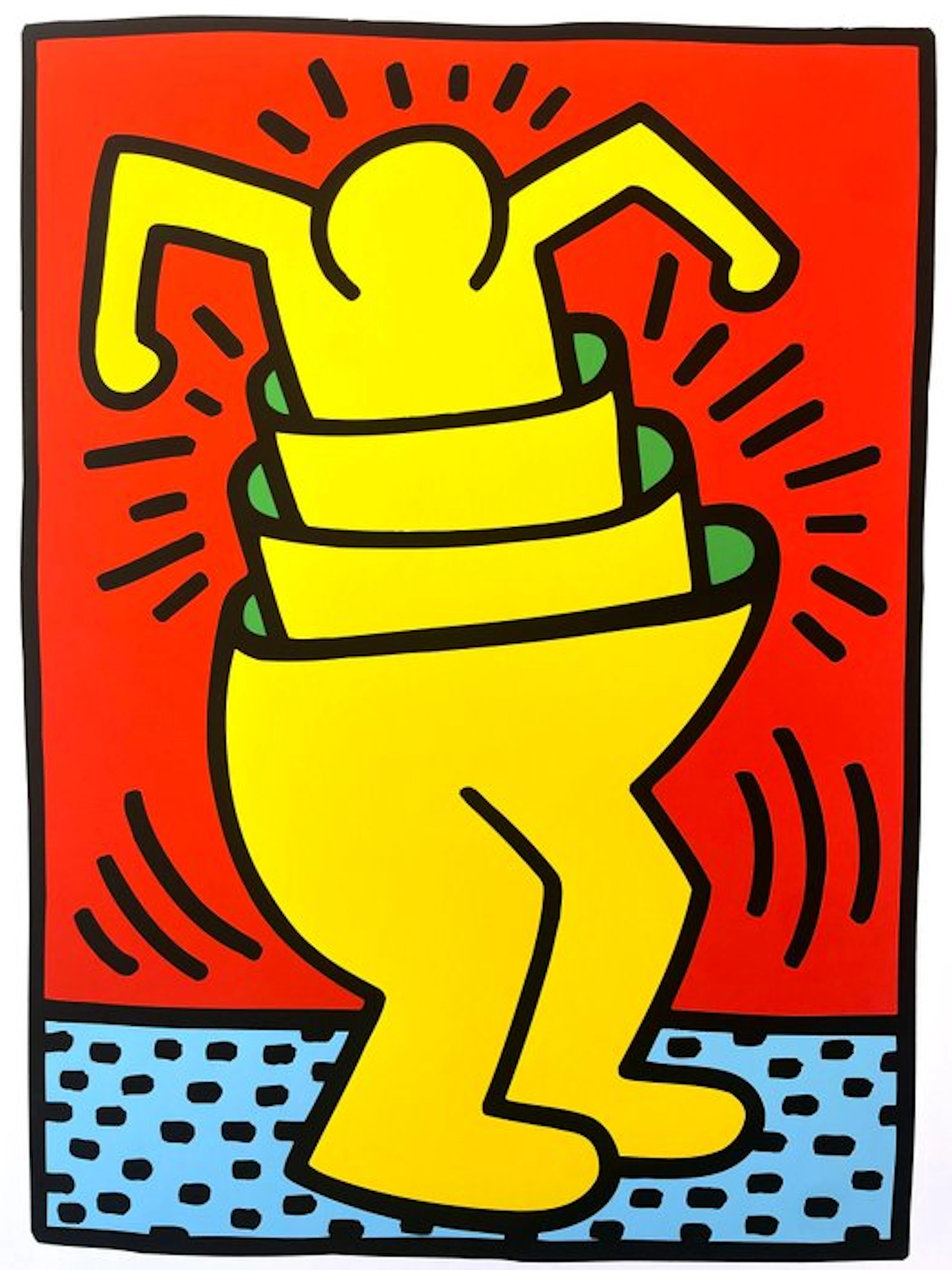 Keith Haring - Untitled (cup man) - Giclée - 60x47...