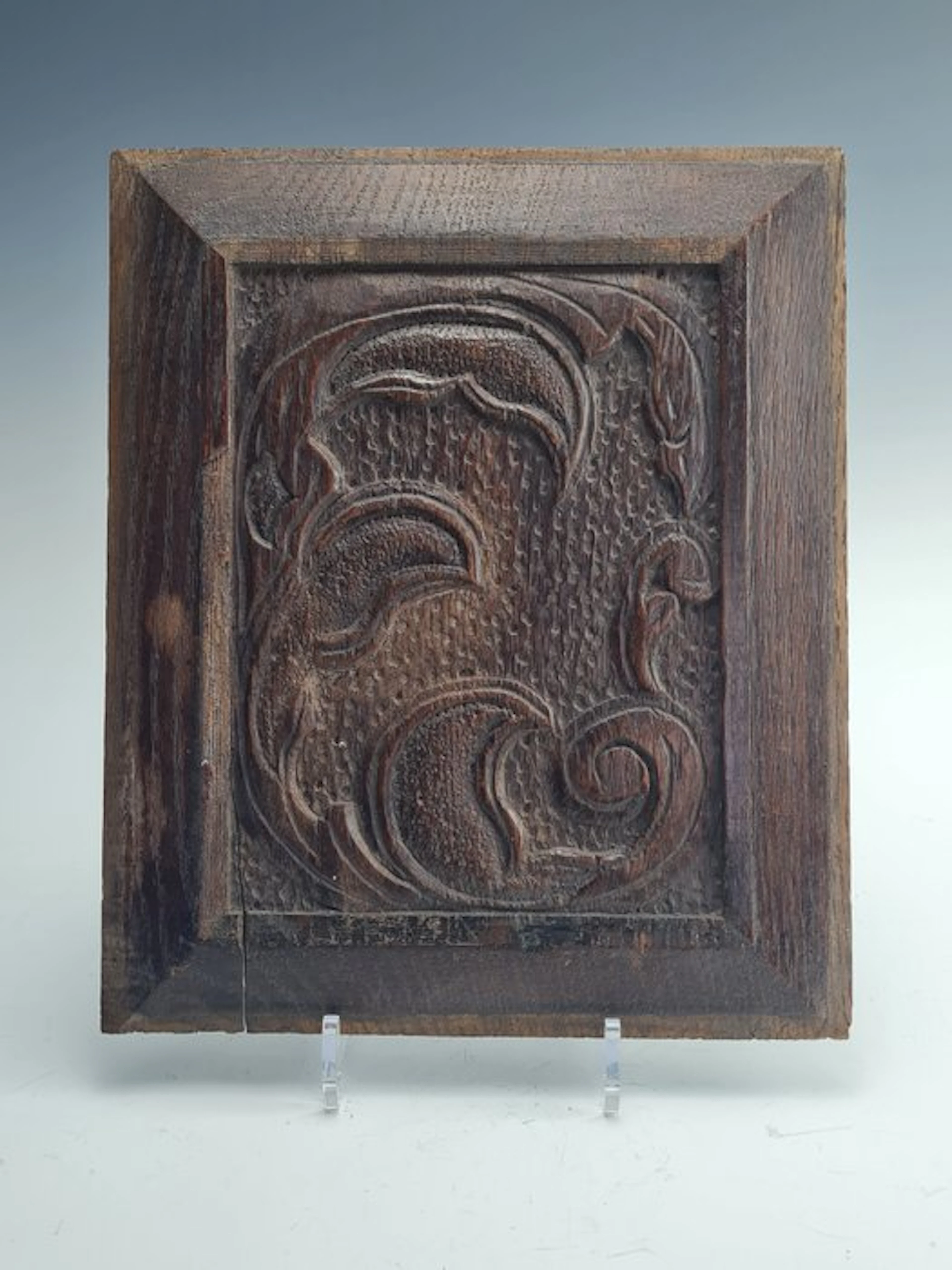 Carving, Paneel- 17e eeuw - 32 cm - Oak