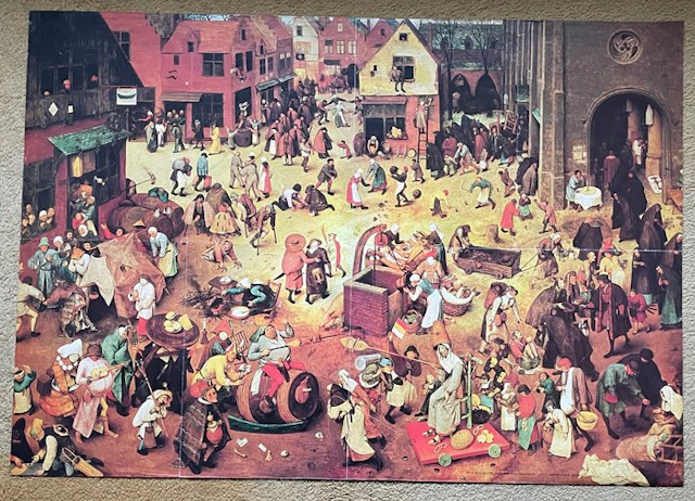 Pieter Brueghel (naar) - "Strijd tussen Carnaval en Vasten"(1559)