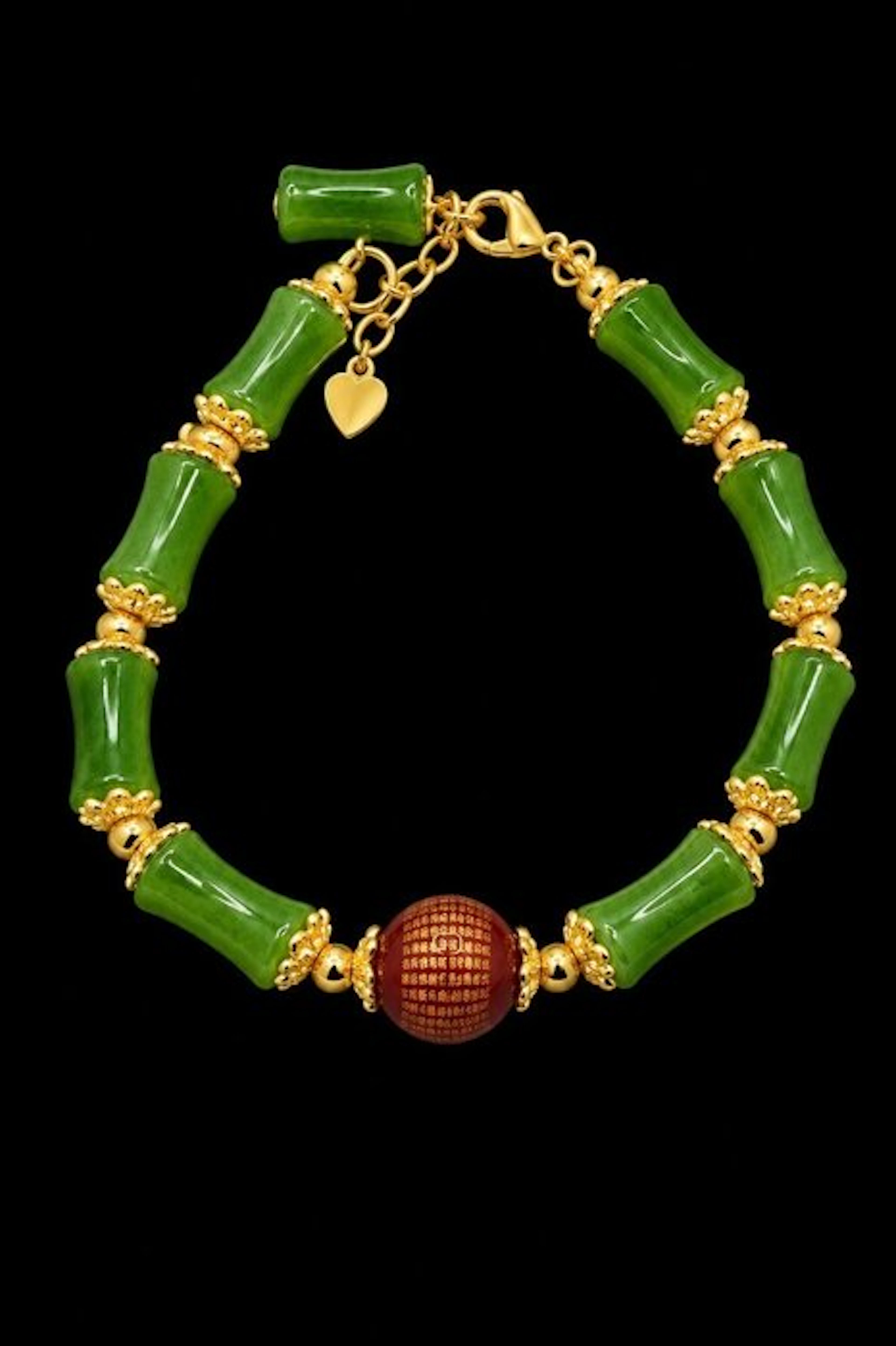 Tibetan Jadeite Bracelet for Deep Meditation - bracelet - Bracelet