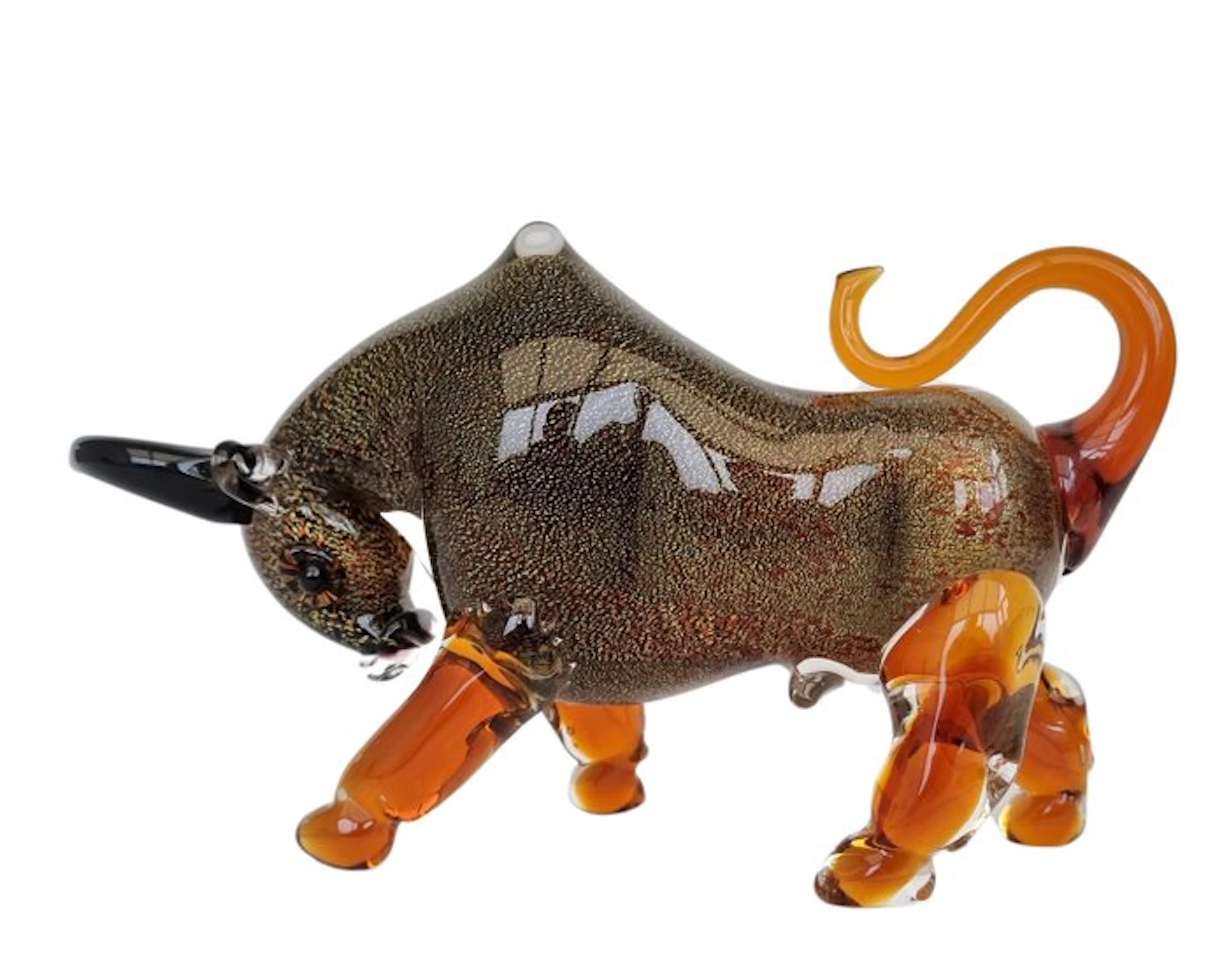 Figurine - Bull - Glass