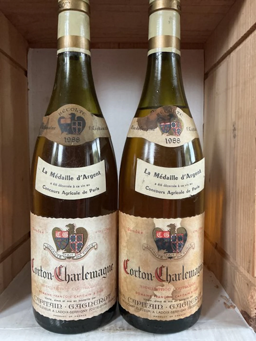1988 Domaine Capiitain Gagnerrot - Corton Charlemagne...