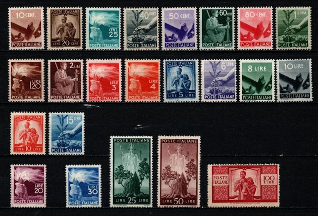 Italy 1945 - Democratic Series: new, intact rubber. - Sassone S. 130