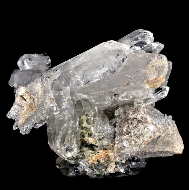 High quality Hyaline Quartz From Mont Blanc — a group of...