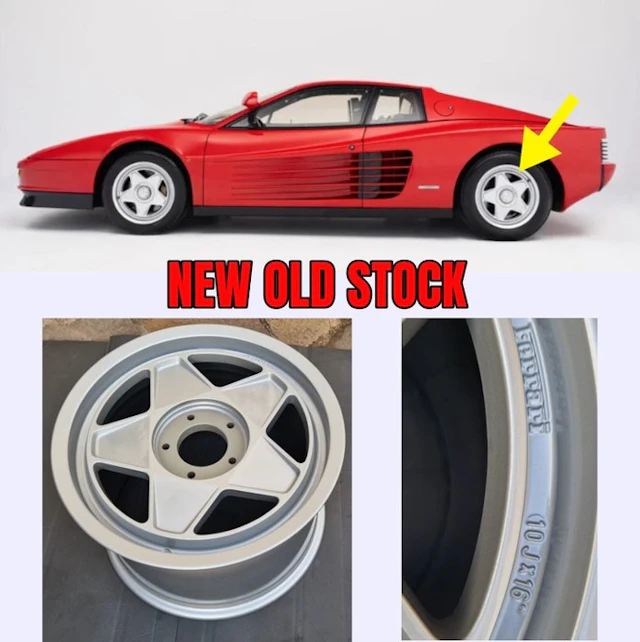 Ferrari Testarossa Monodado Original Rear wheel 10J x 16...