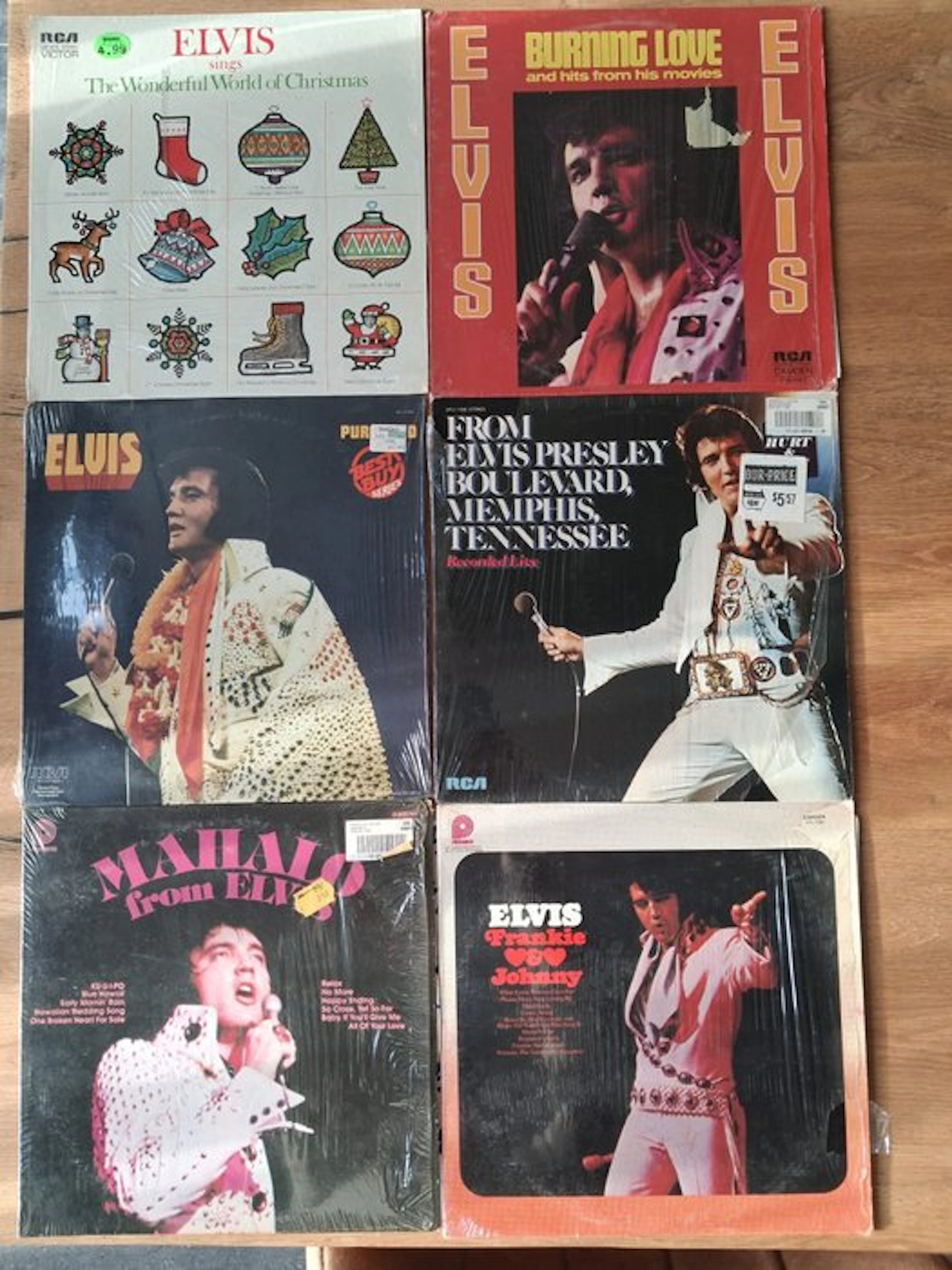 Elvis Presley - 6 X US pressing shrink - LP albums (multiple items) - 1971