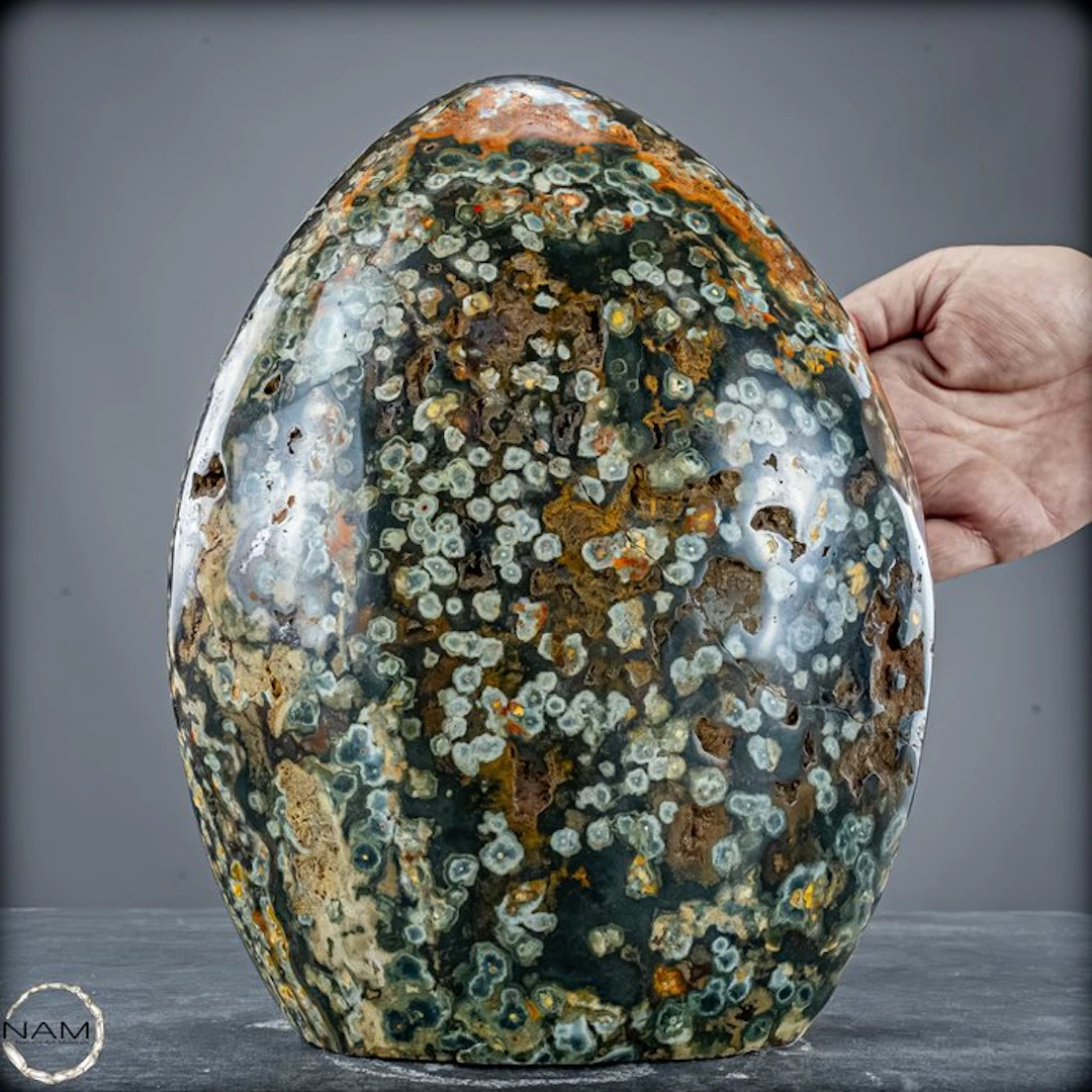 Natural Ocean Agate-Jasper Freeform – Natural Art in...