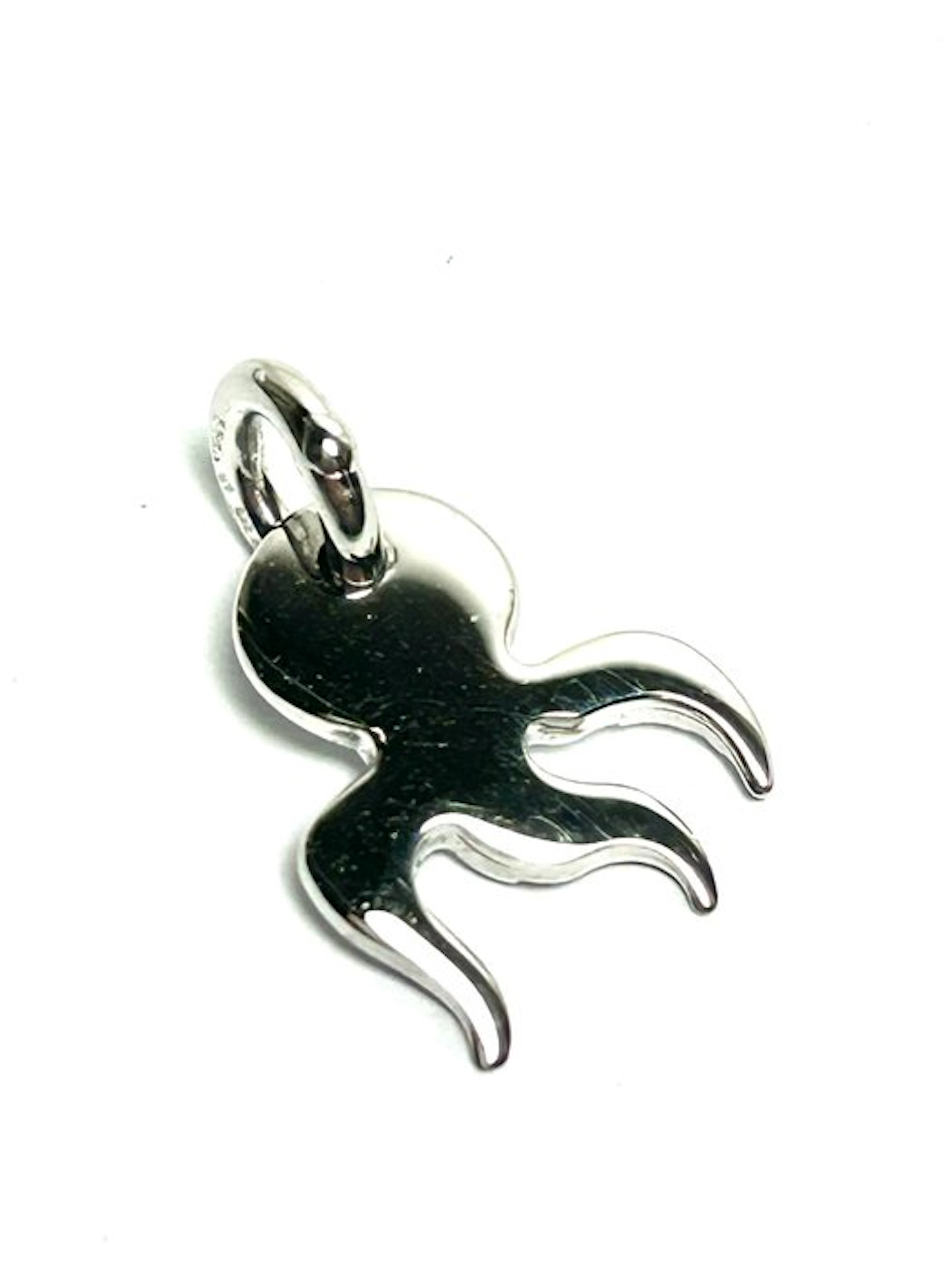 Pendant - 18 kt. White gold