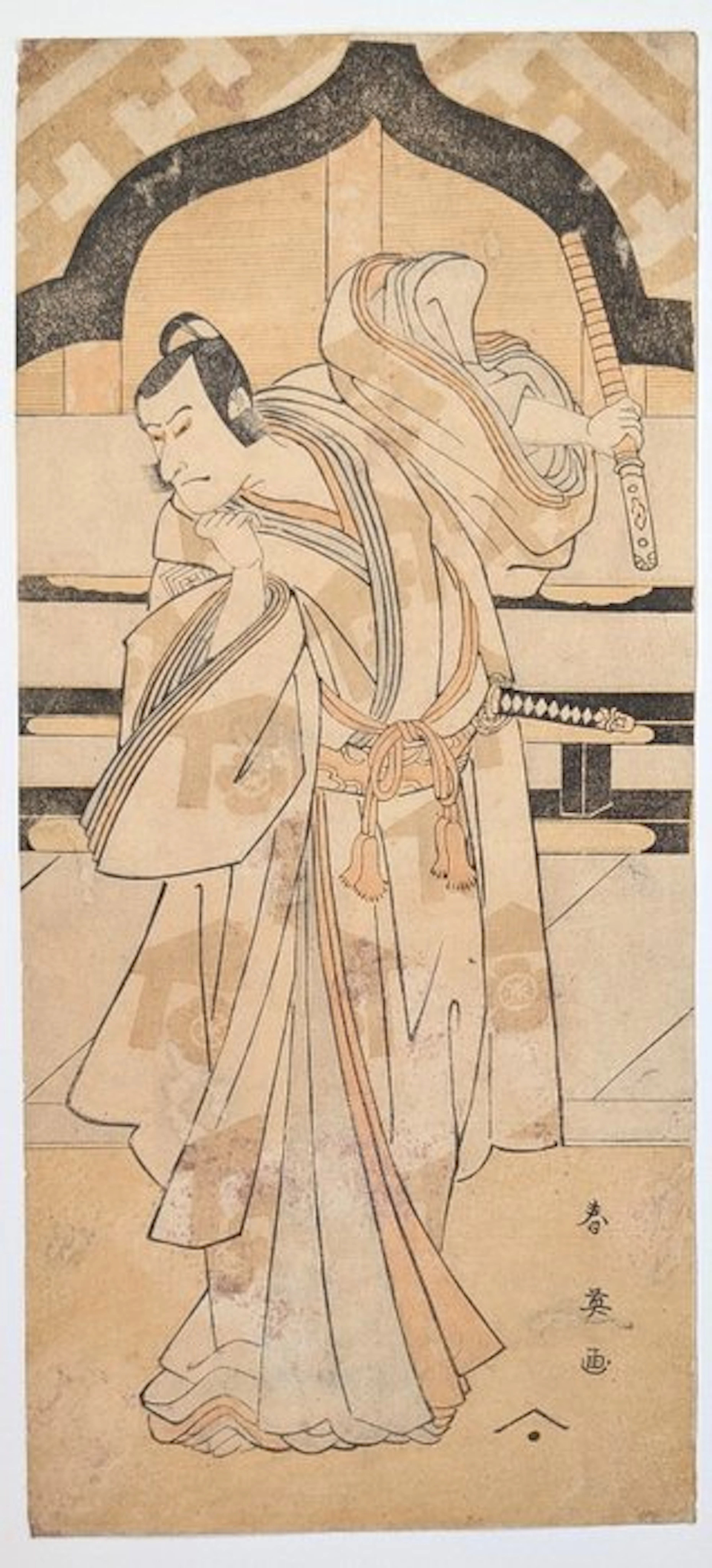 Katsukawa Shun'ei · 18th-century hosoban · Kabuki actor ·...
