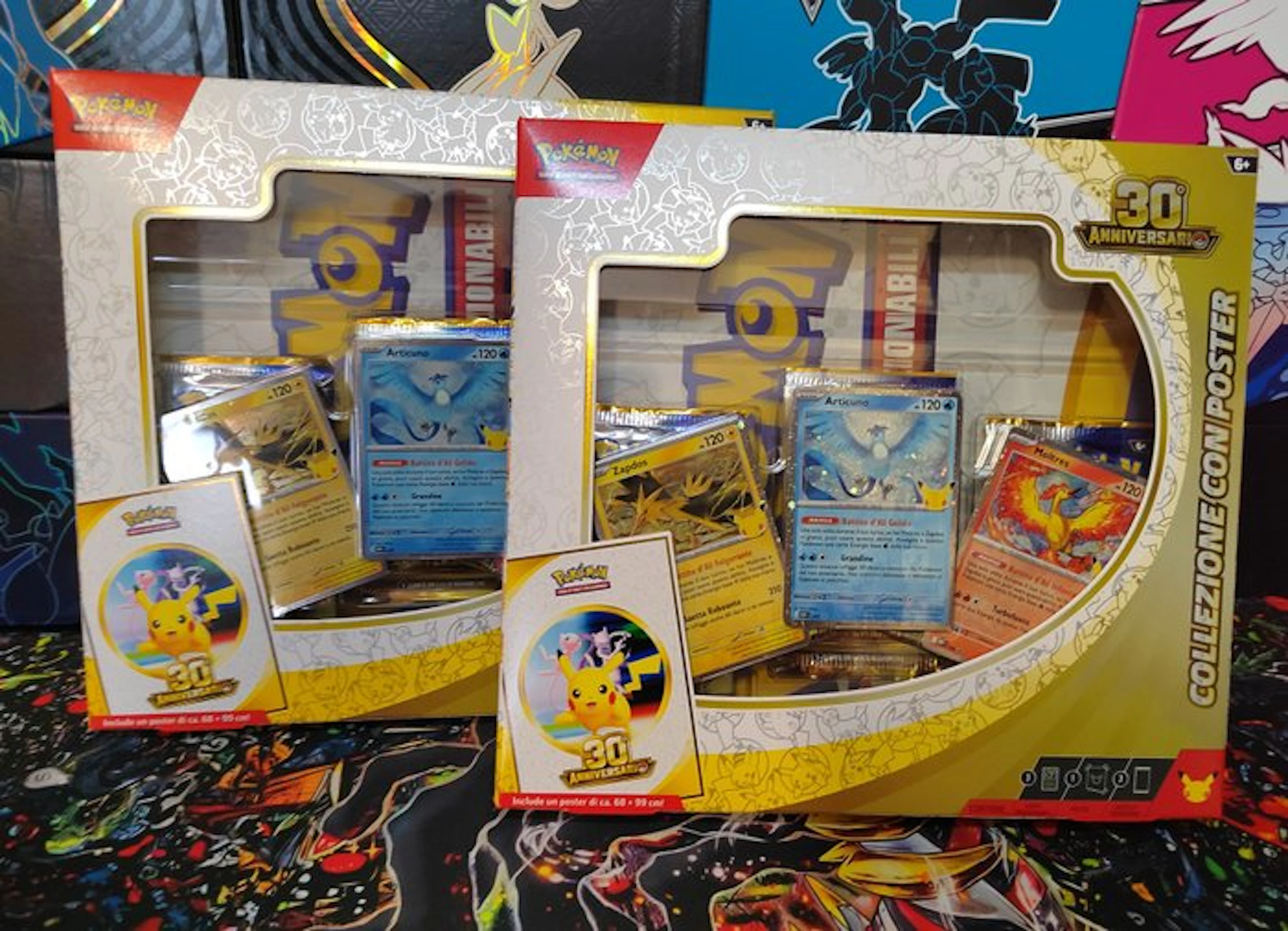 Pokémon - 2 Booster box - 30th Anniversario Pokémon - Collezione con Poster
