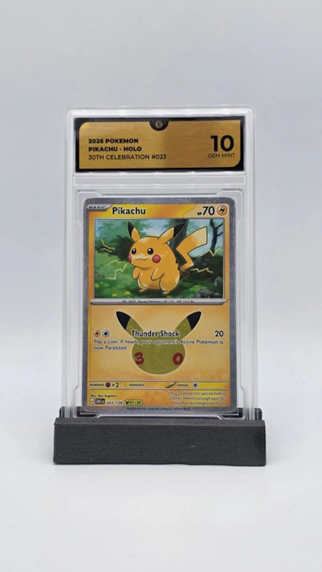 Pokémon - 1 Graded card - Pikachu 023 Holo - GG 10 - Mega Evolution