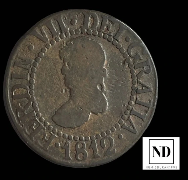 Spain. Fernando VII. 12 Diners 1812 - Mallorca (No reserve price)