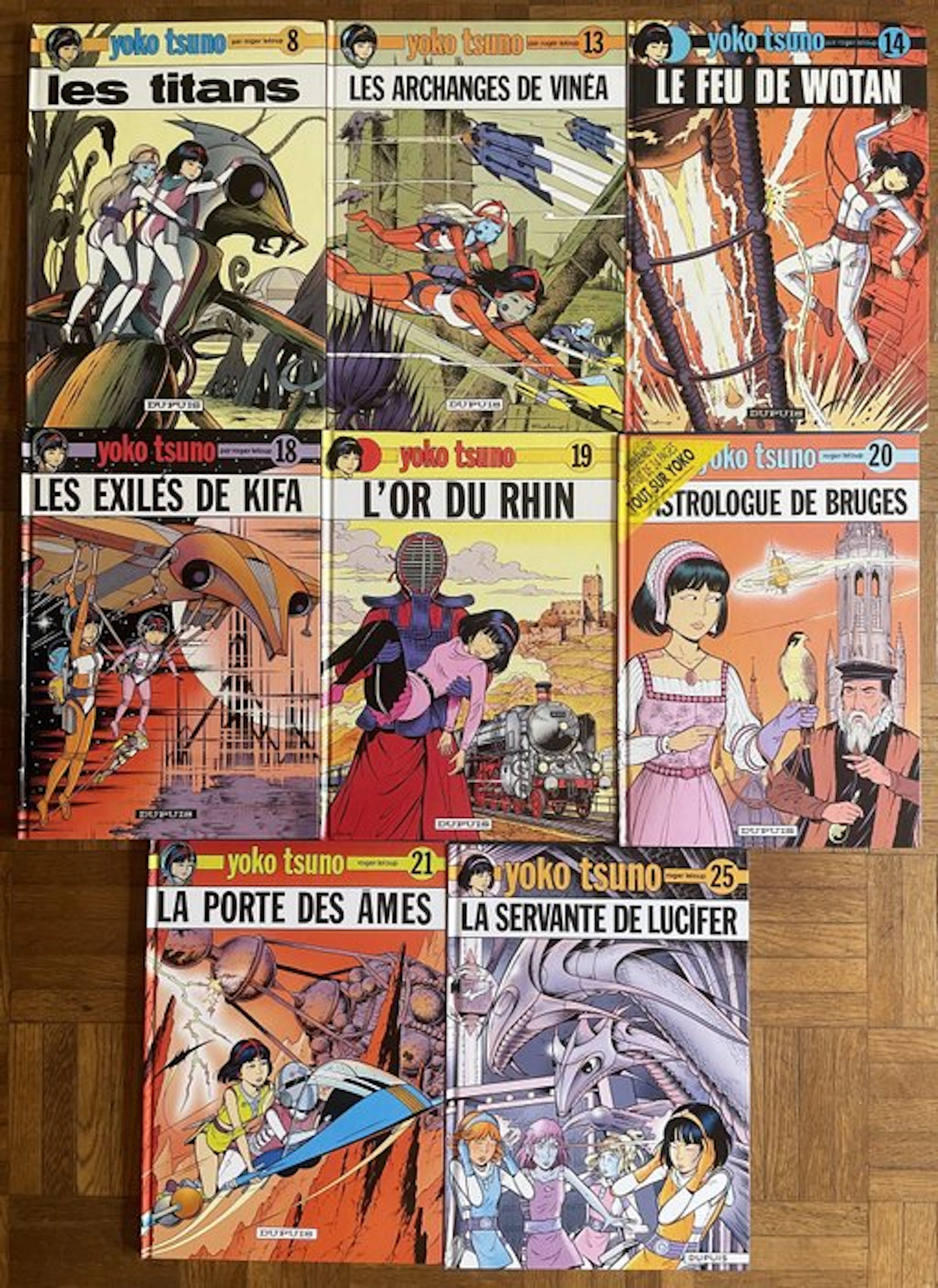 Yoko Tsuno - 8x C - 8 Album - First edition - 1978/2010