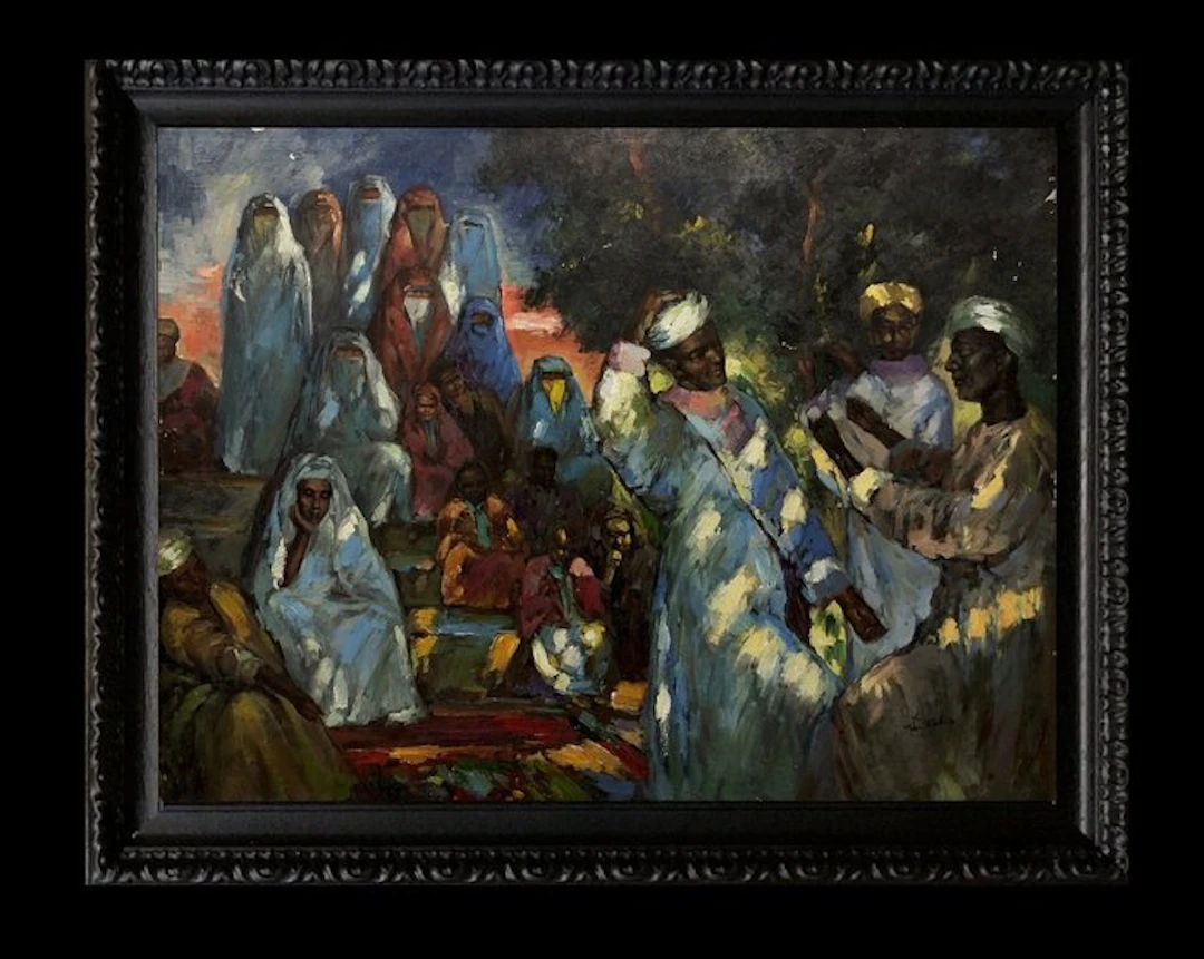José Cruz Herrera (1890-1972); style of - La Réunion des Kabyles
