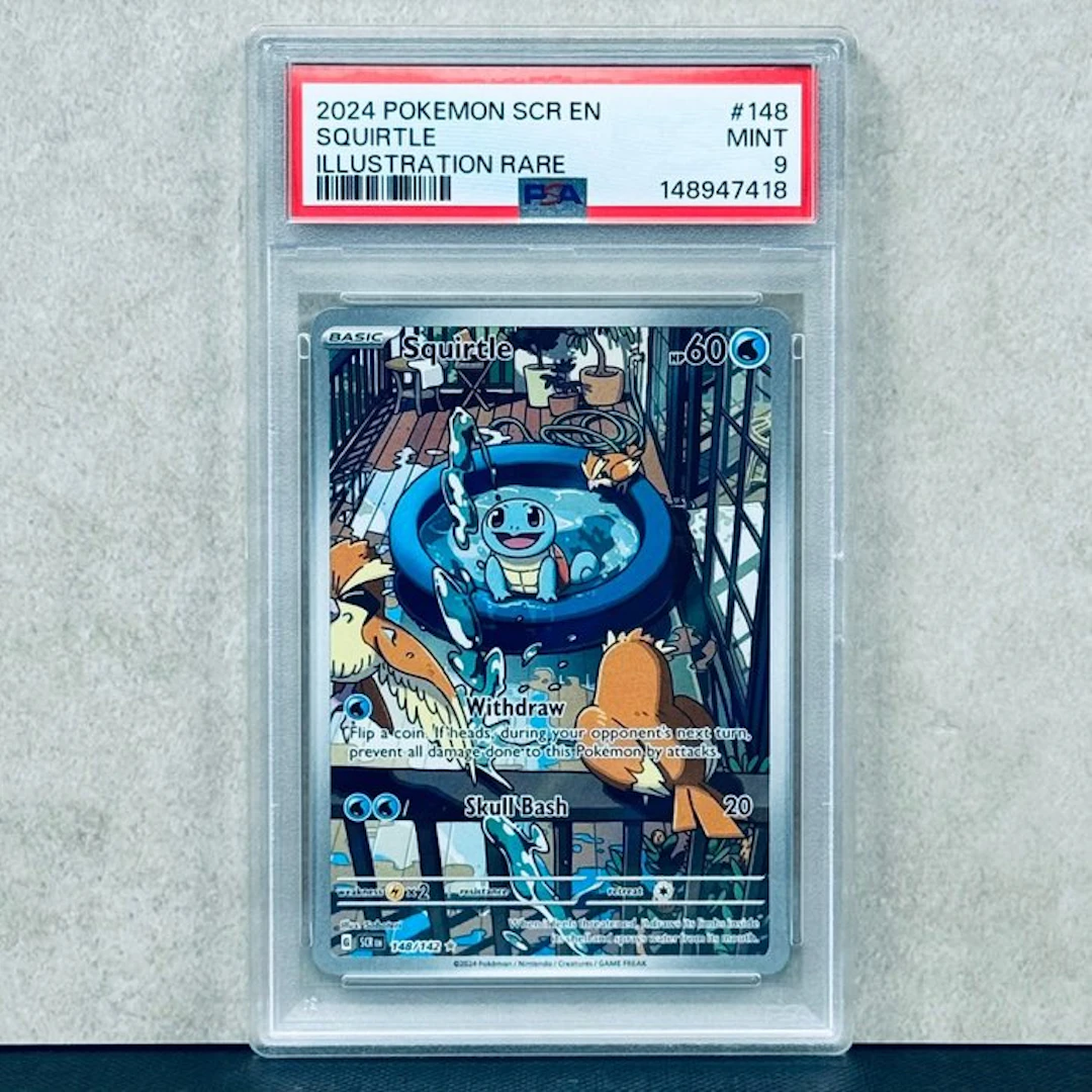 Pokémon Graded card - Squirtle #148 2024 POKEMON SCR EN...