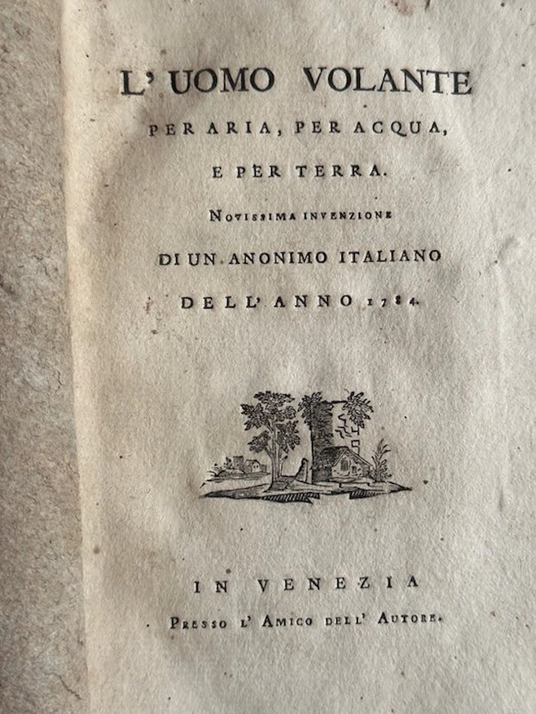 Bettoni - L'uomo volante - 1784