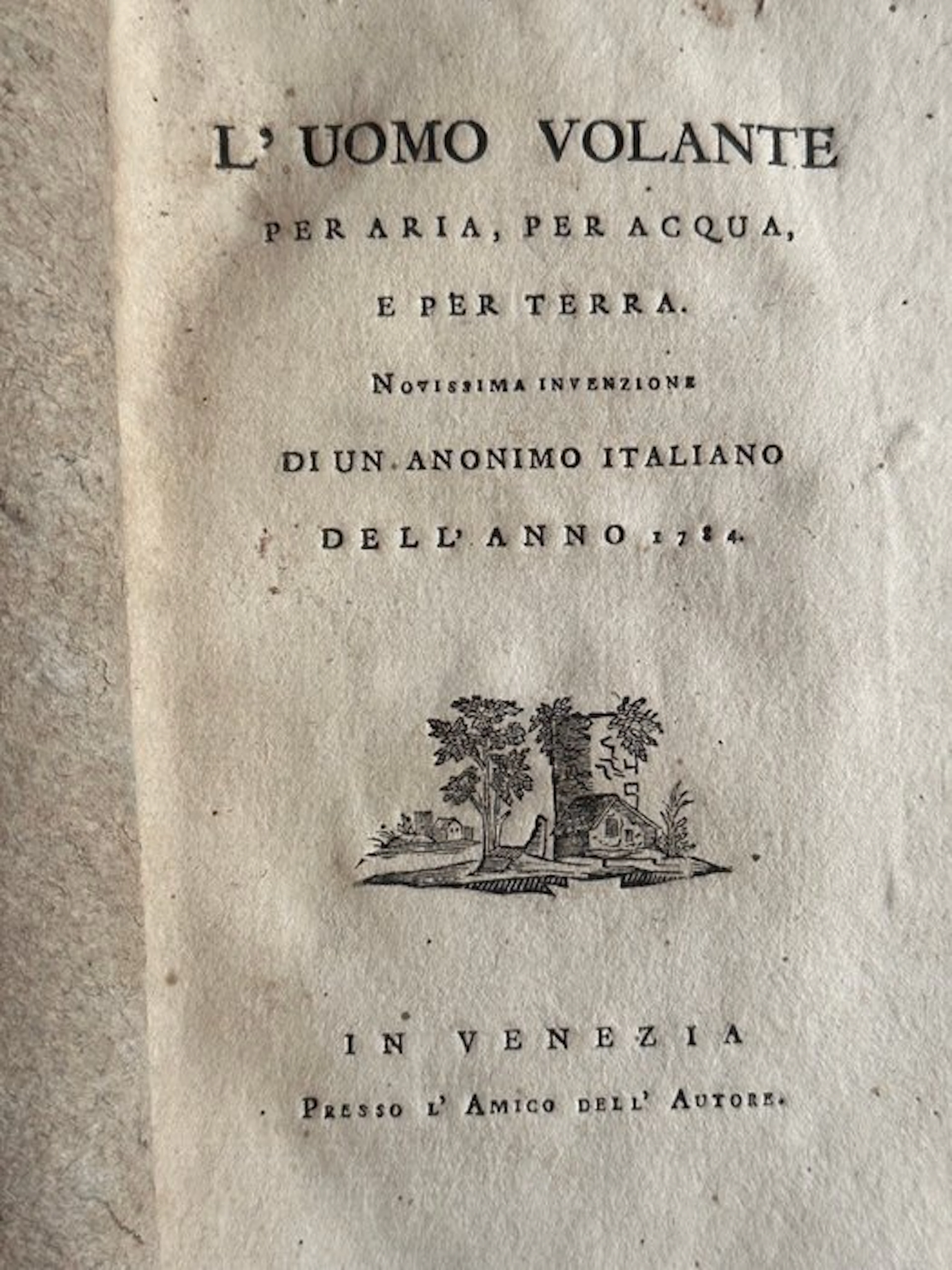 Bettoni - L'uomo volante - 1784