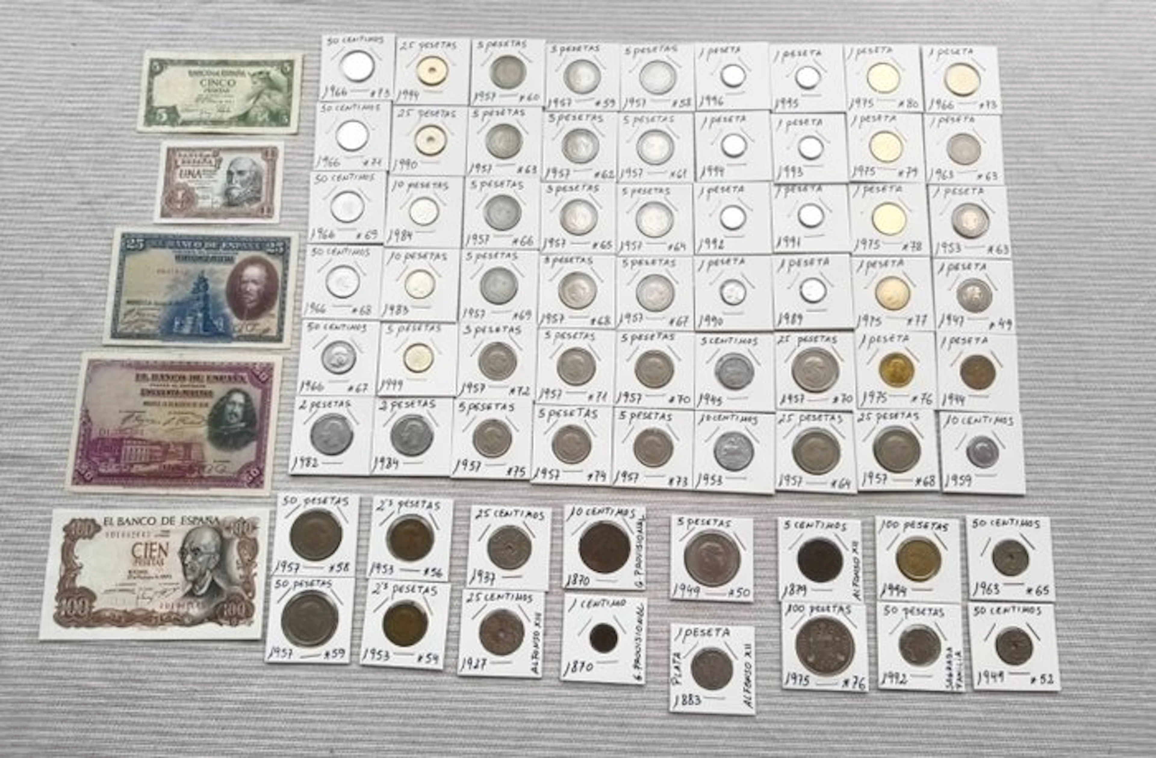 Spain. Peseta 1870-1999 (No reserve price)