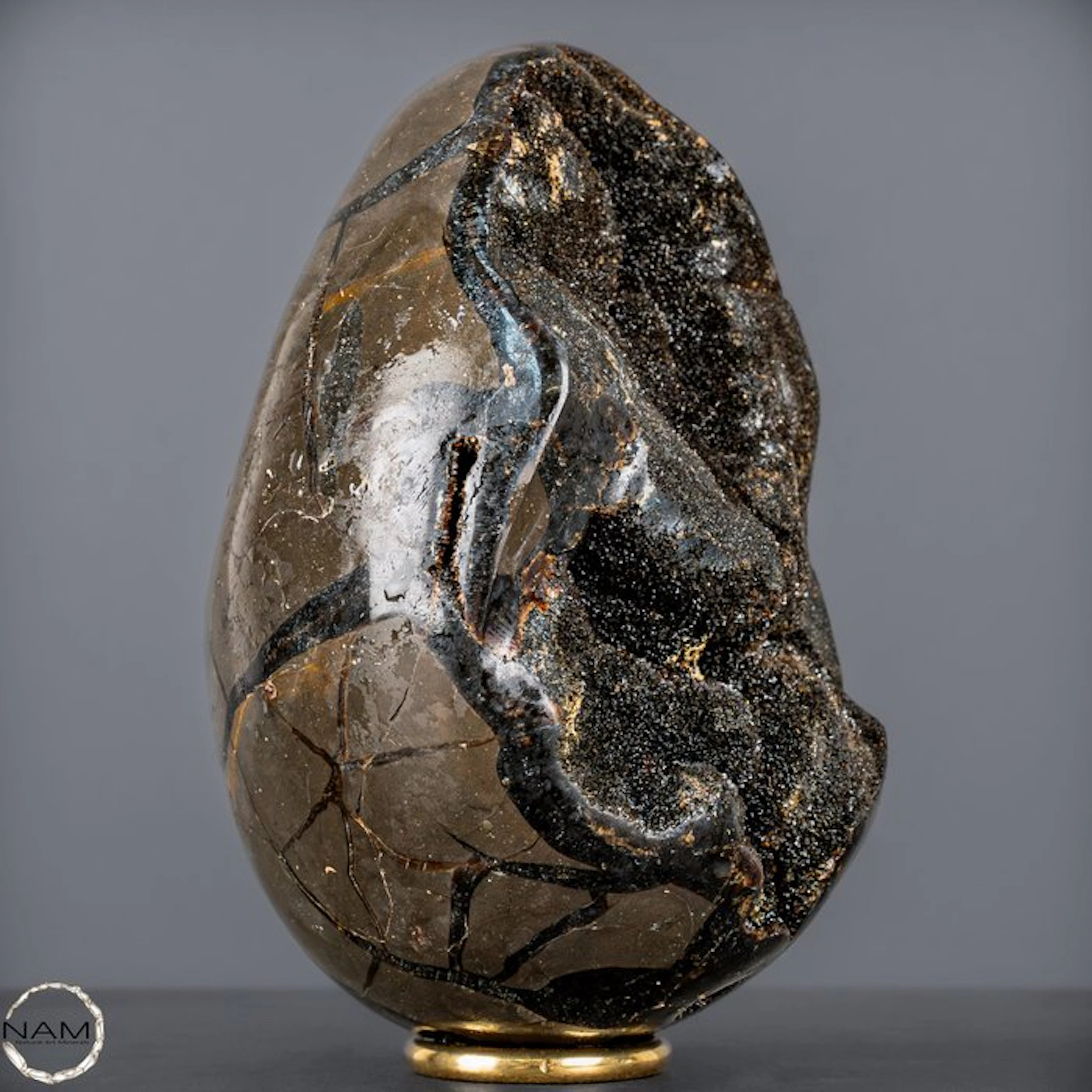 Natural septarian nodules in an egg shape – Powerful earth structure- 2100.08 g