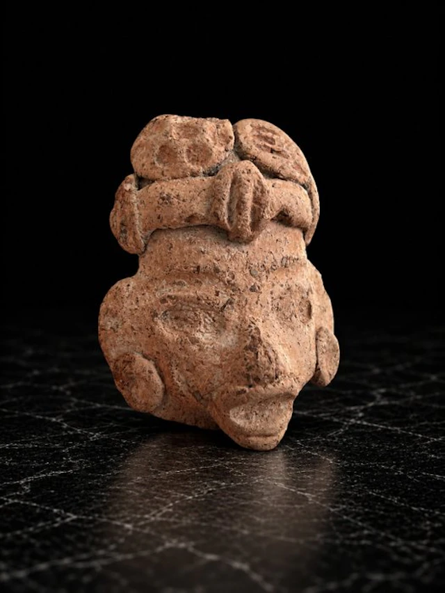 Tlatilco Culture 12th to 6th Century BC Terracotta Head...