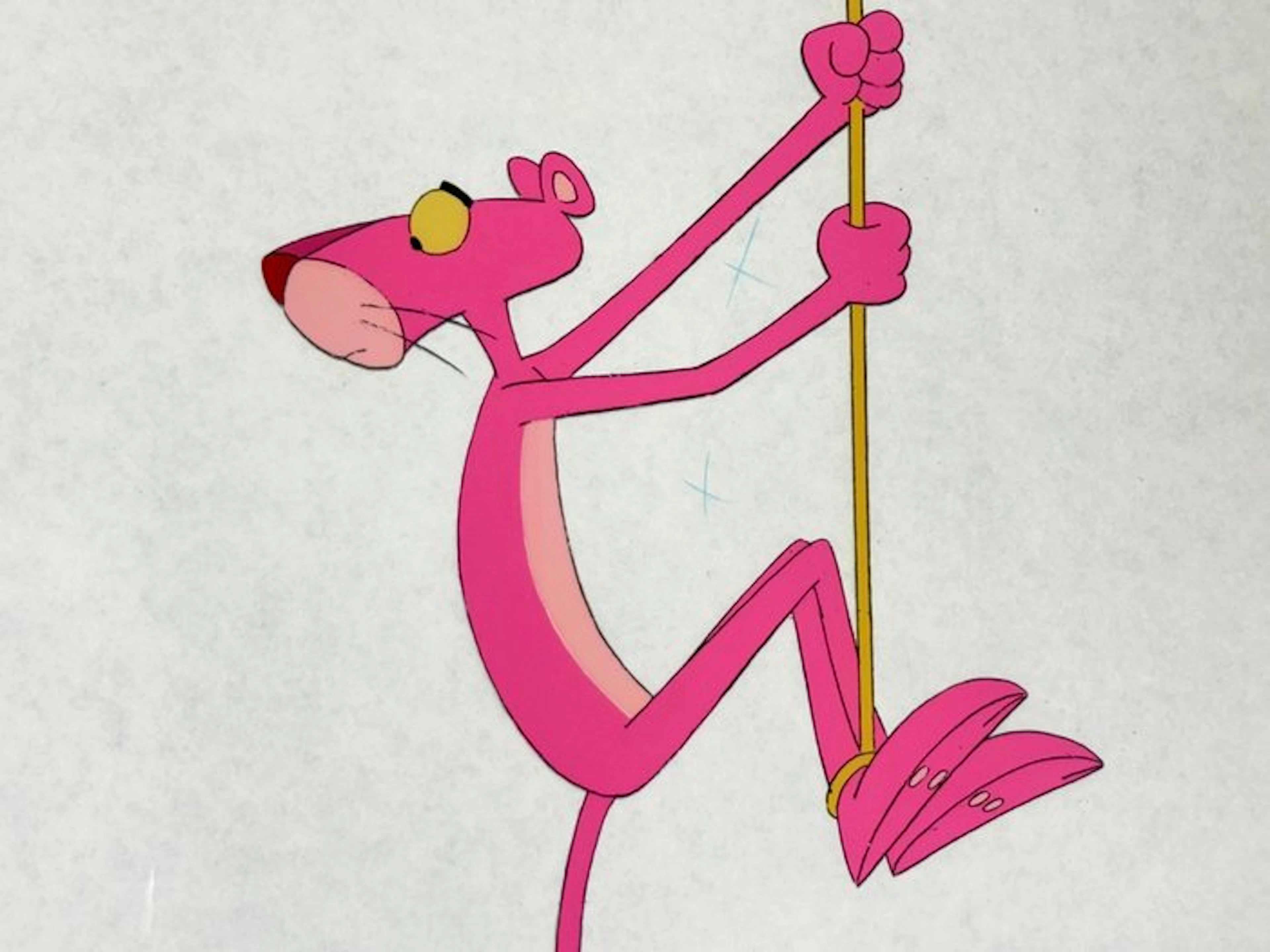 Friz Freleng - Original animation cel and drawing of Pink...
