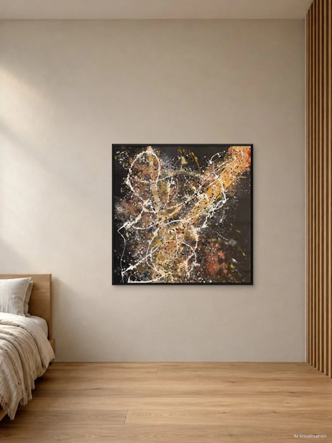 MH7STUDIO (1996) - Órbita dorada XXXL - Abstract art