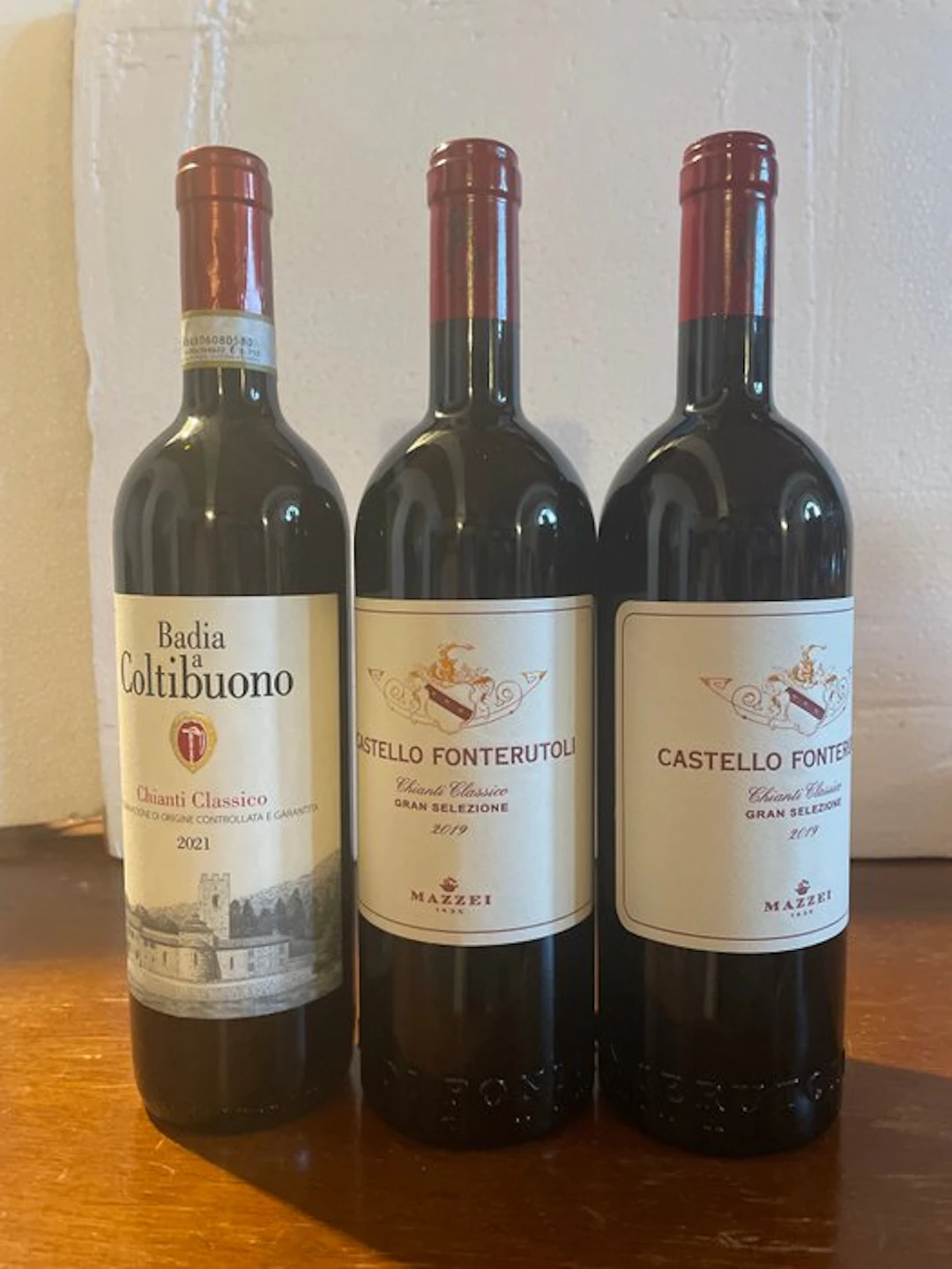2019 x2 Castello Fonterutoli Gran Selezione & 2021 Badia...
