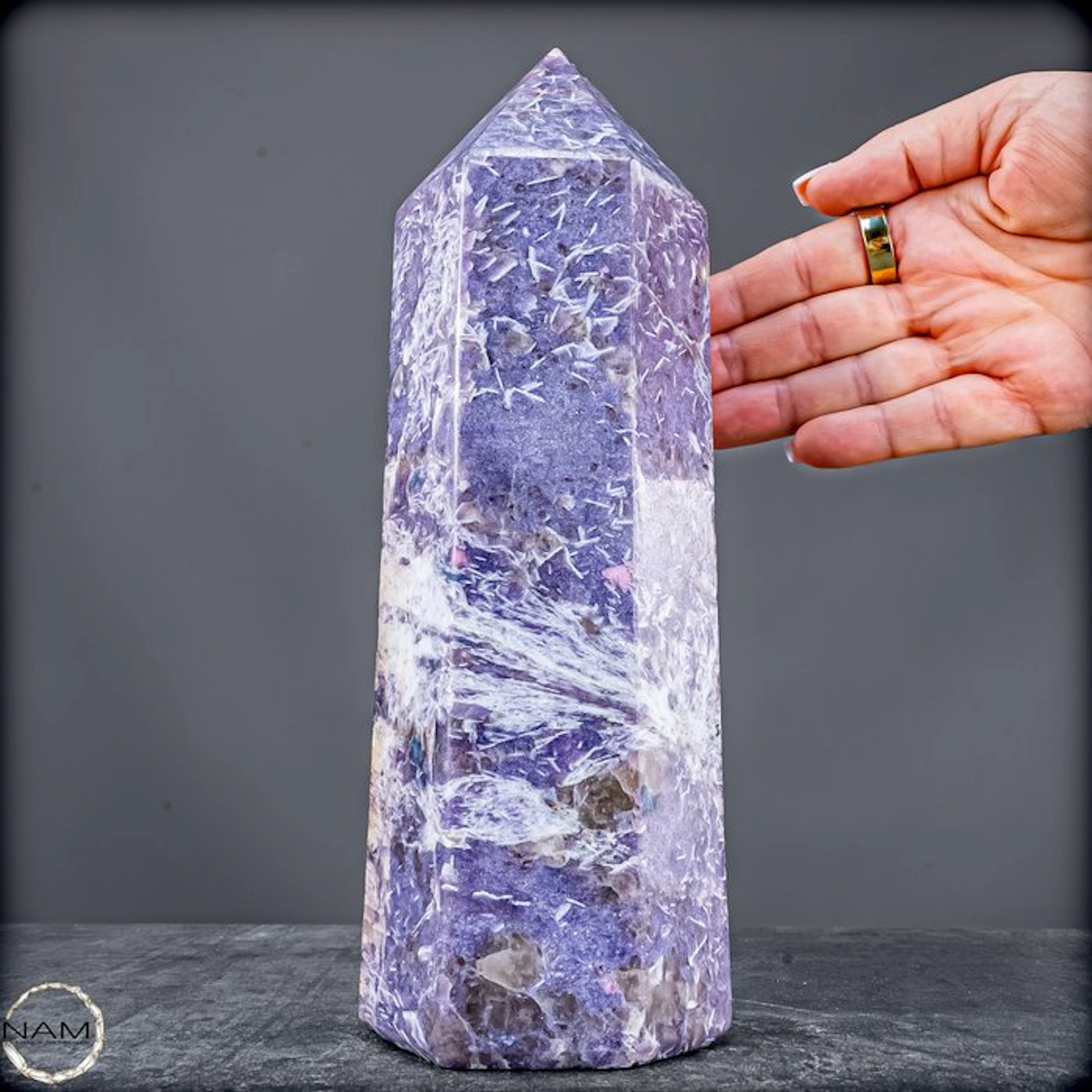 Unicorn Stone Obelisk with Rubellite – Gentle Power and...