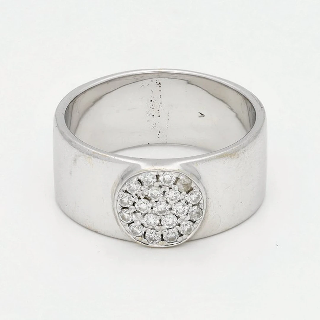 Ring - 18 kt. White gold Diamond (Natural)