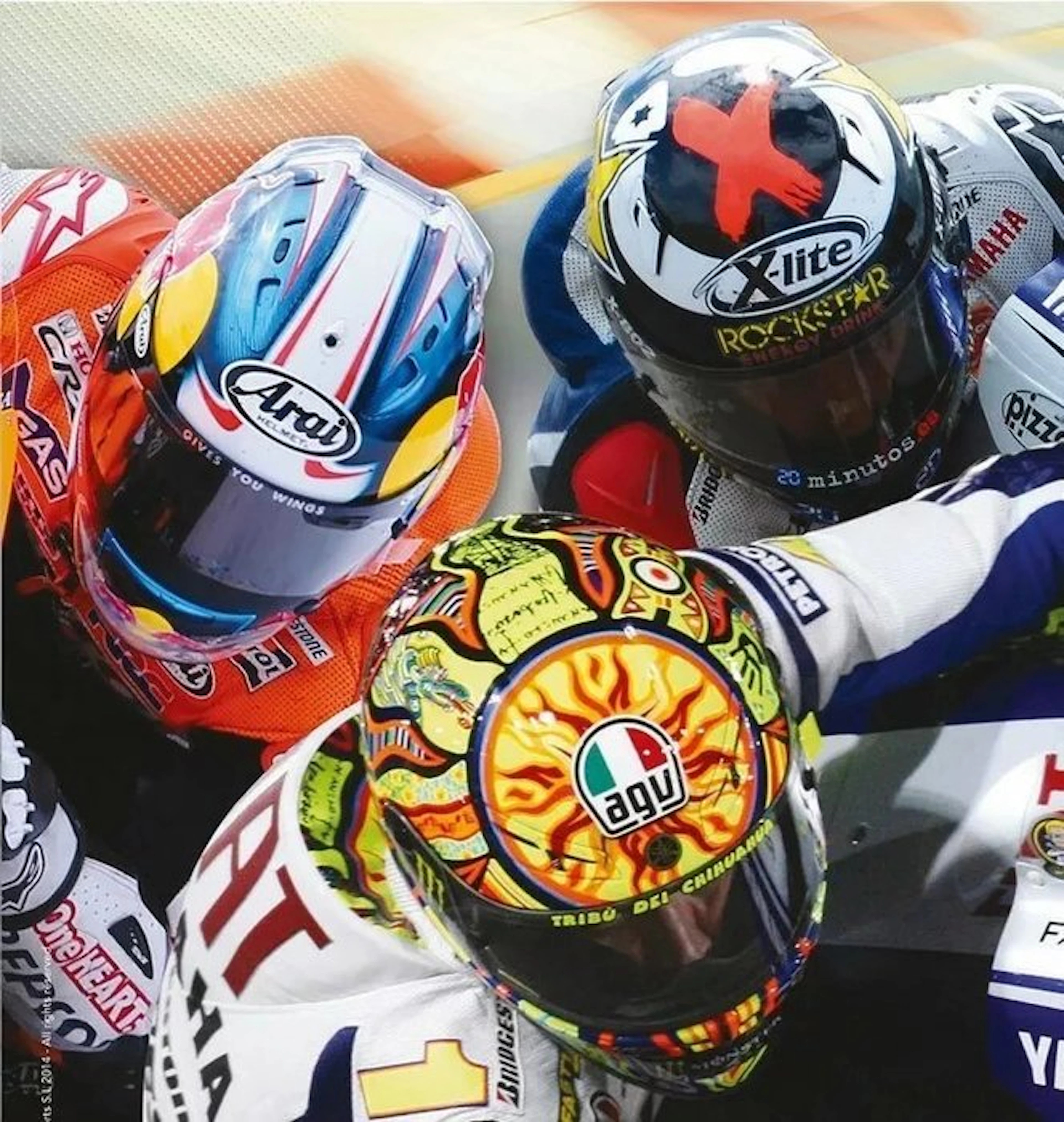 De Agostini 1:5 - Model car (15) - Lotto con 15 Caschi Piloti "Moto GP"