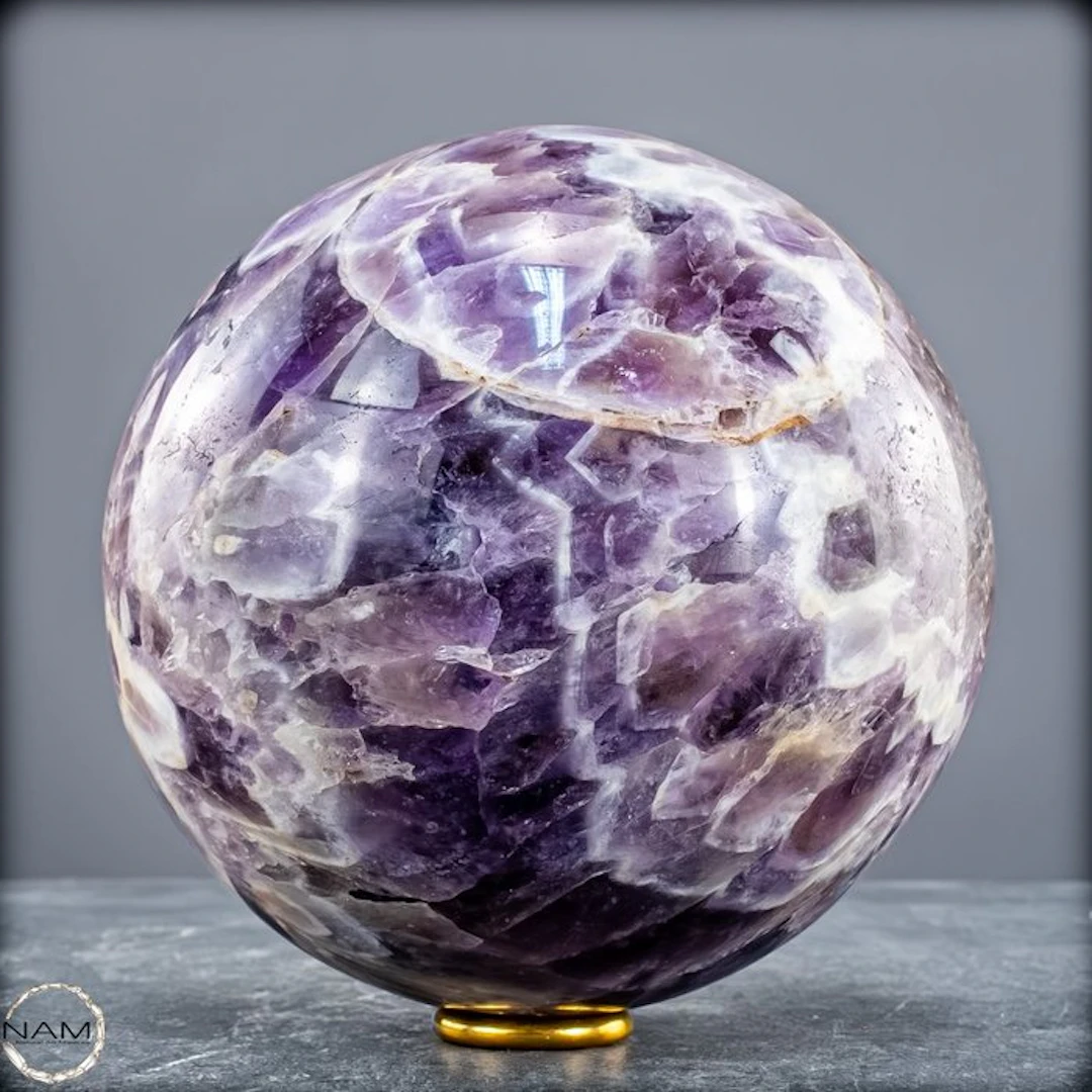 Natural Chevron - Amethyst Sphere- 2380.11 g