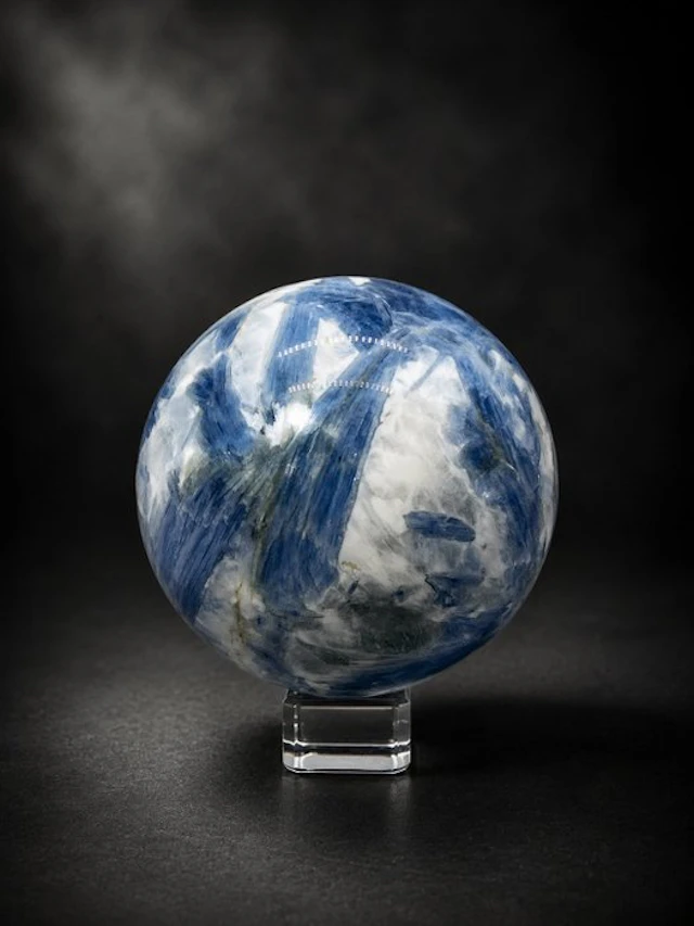Exotic Kyanite Sphere from Brazil – A Rare Mineral of...