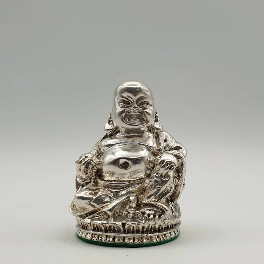 Buddha rivestito in Argento 800 - Figurine - .800 silver, Silver-plated