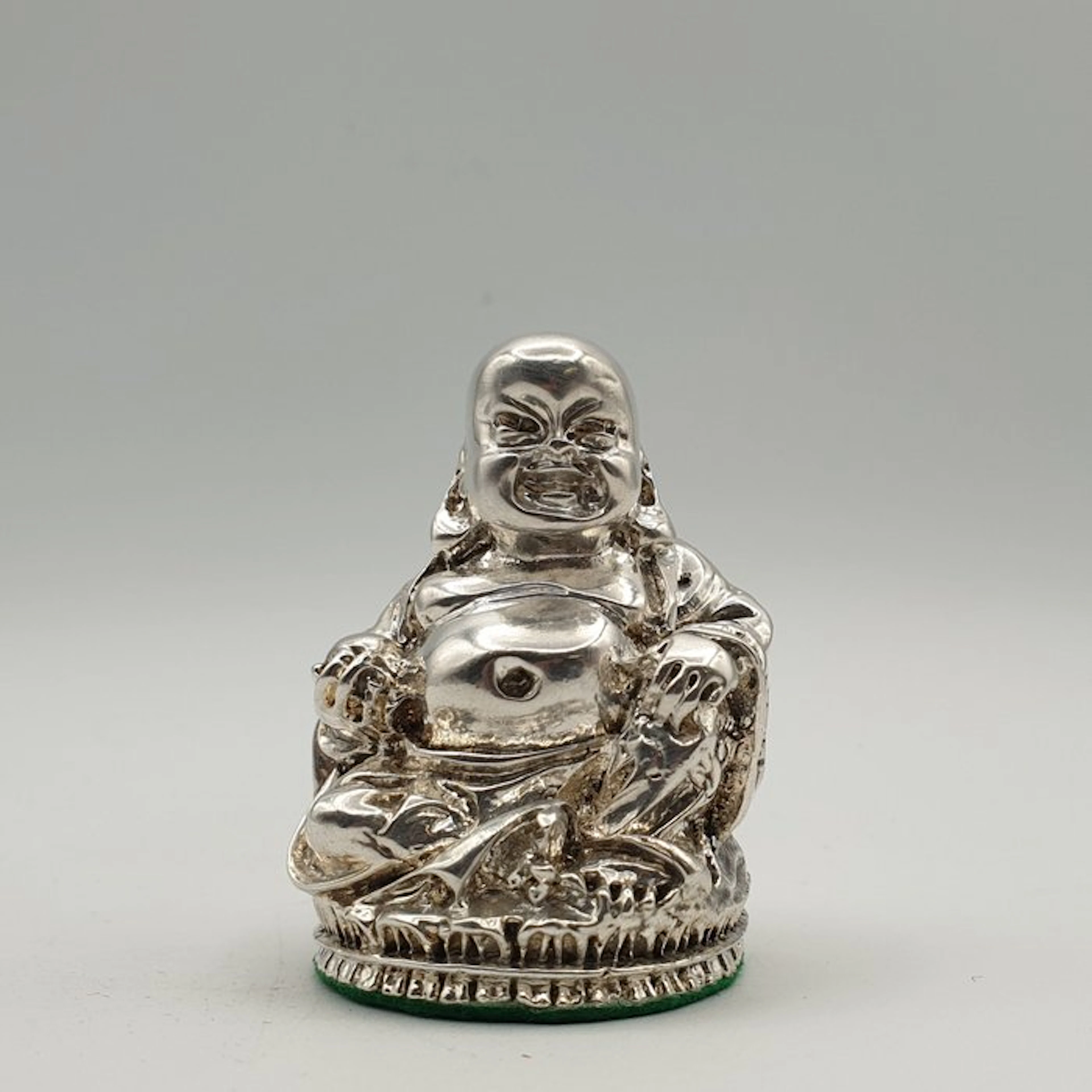 Buddha rivestito in Argento 800 - Figurine - .800 silver, Silver-plated