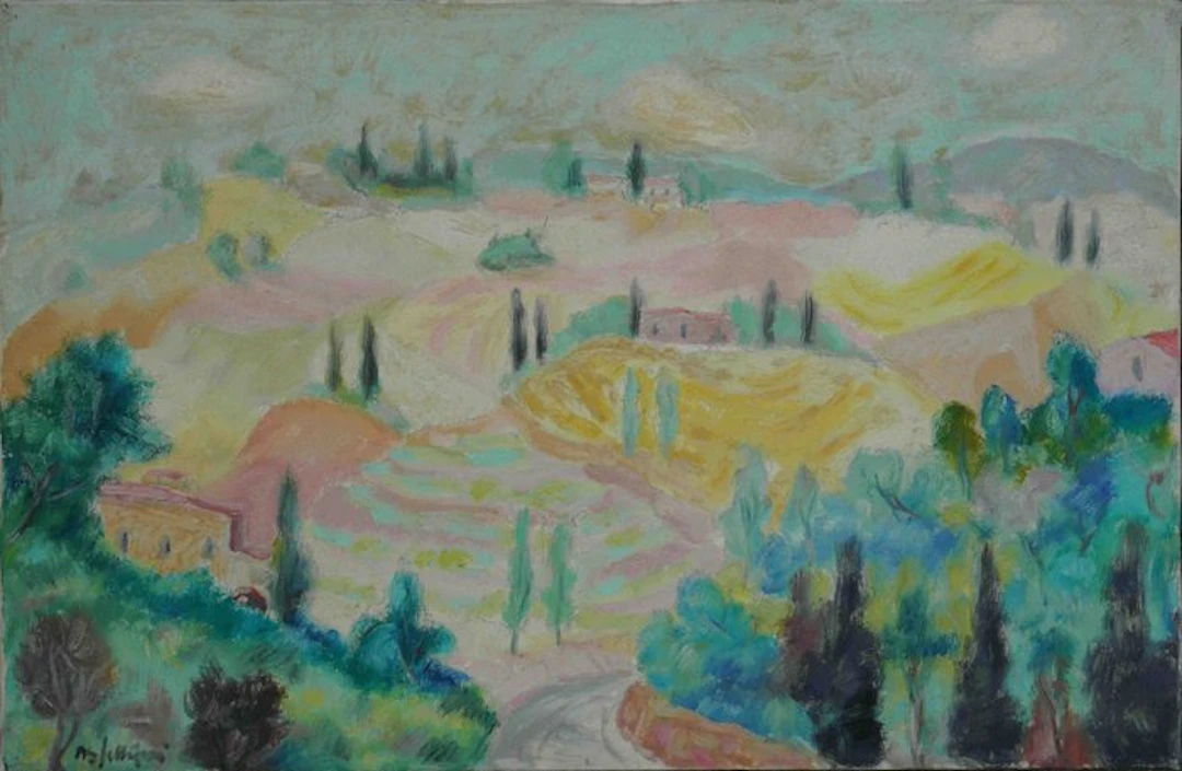 Angelo Sirio Pellegrini (1908-1997) - Colline toscane