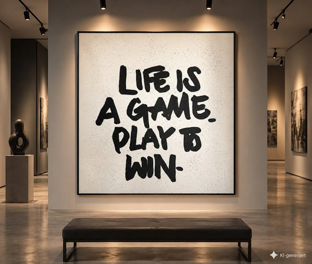 Timo Wedell - Life is a Game - XL - Street Pop Art