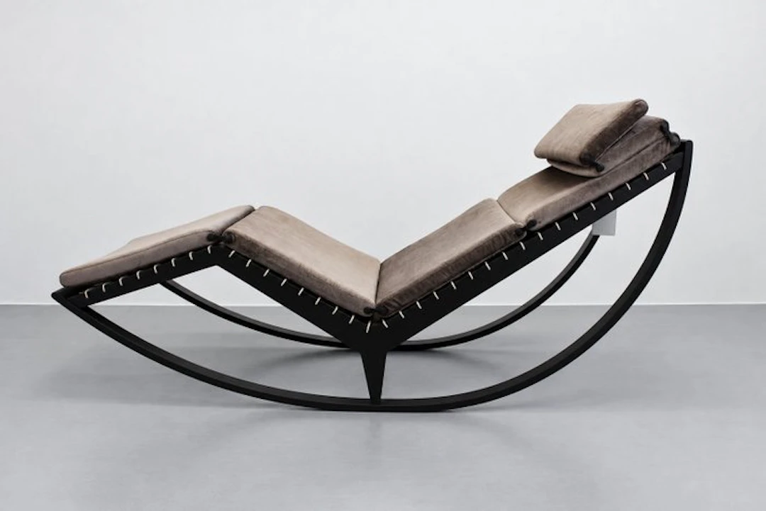 Cassina - Franco Albini - Chaise longue - Canapo - Wood, Rattan, Velvet