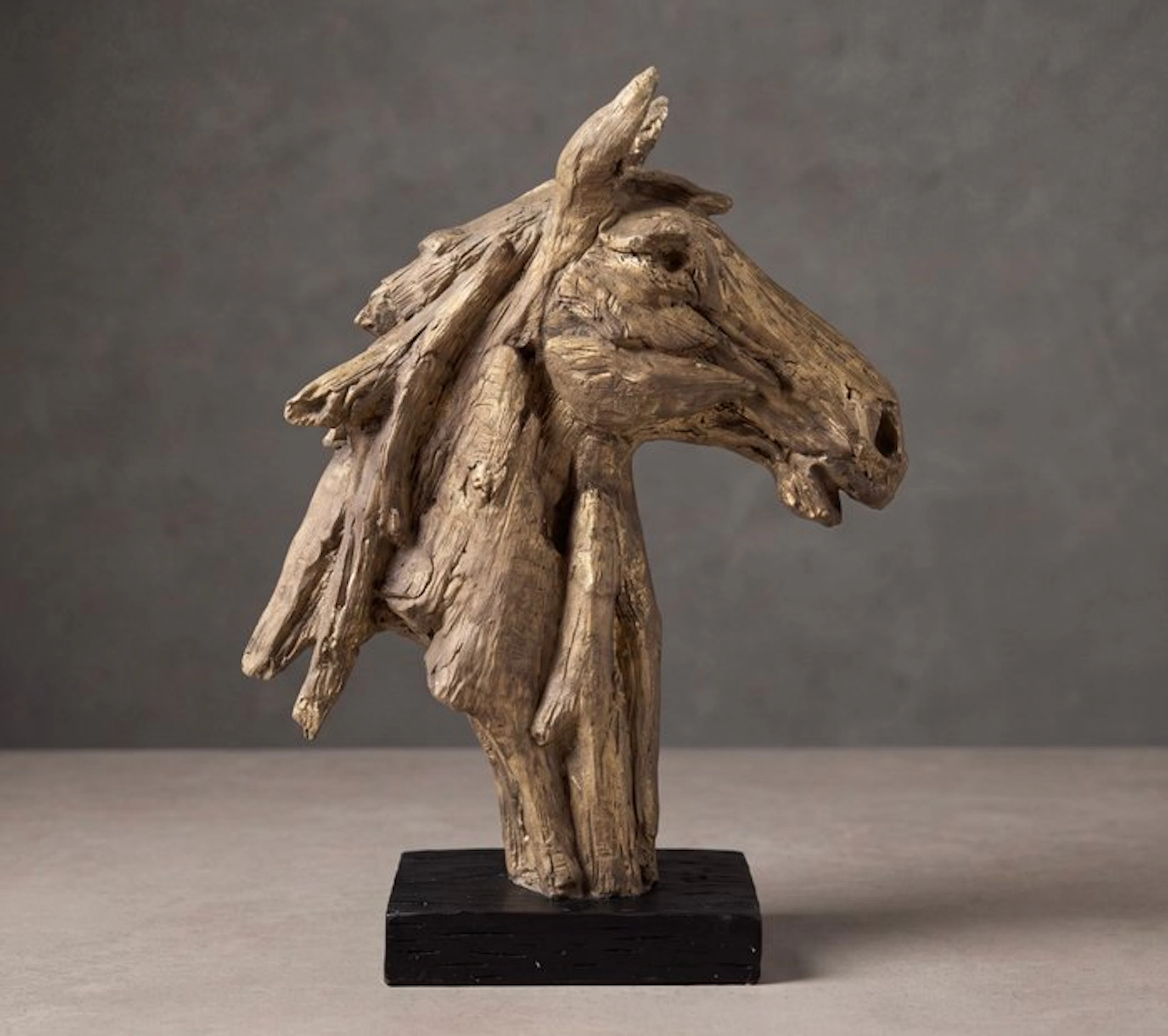 Statue, Exclusief sculptuur van een paardenhoofd 50 cm / 3.85 kg -