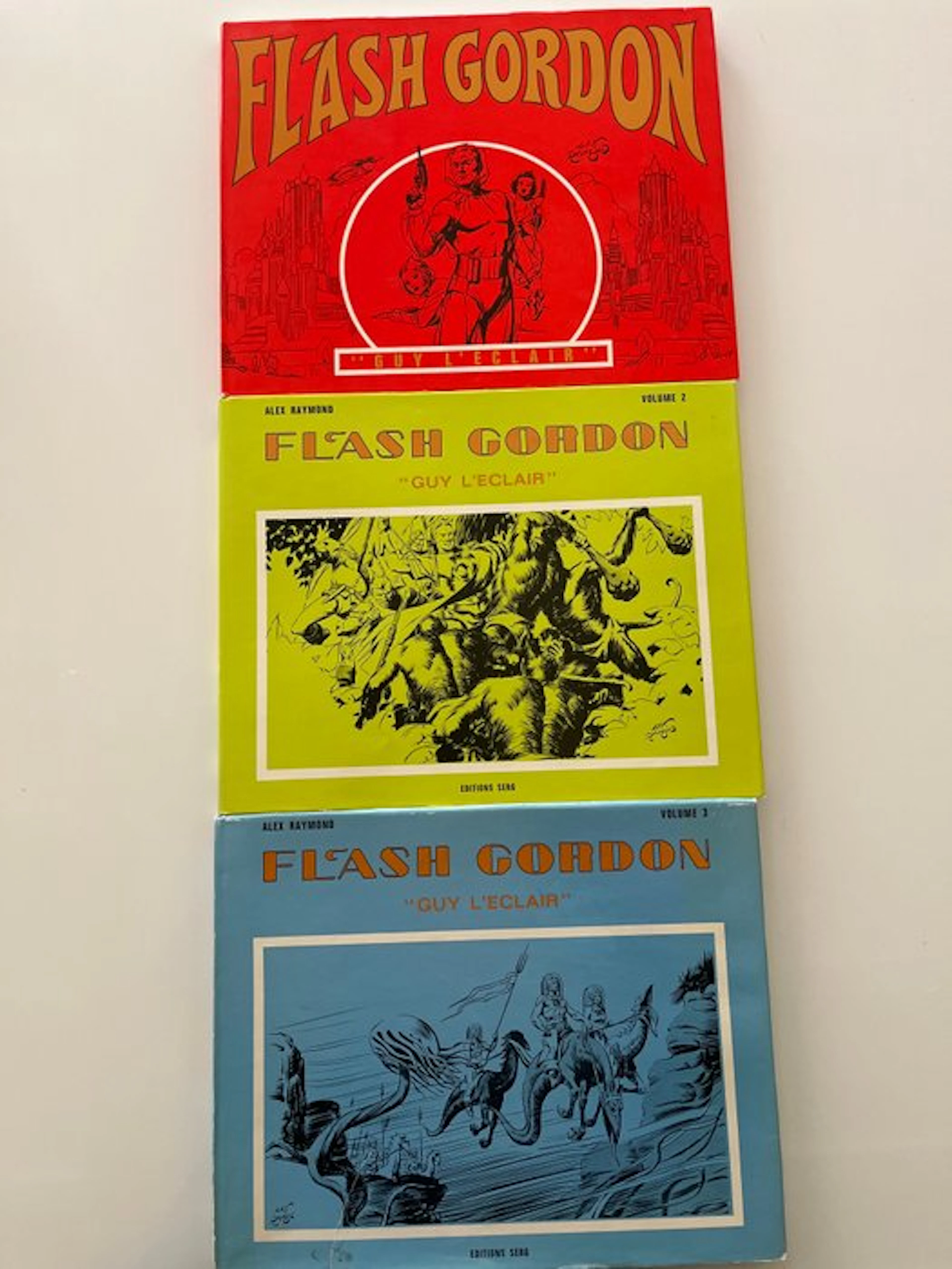 Flash Gordon T1 à T3 - 3x C + 3x jaquette - EO/Ré - 3 Album - 1973