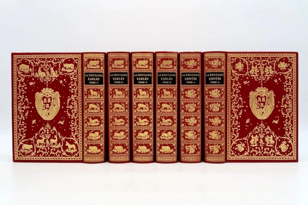 La Fontaine ; illustrations d'Oudry et de Fragonard...