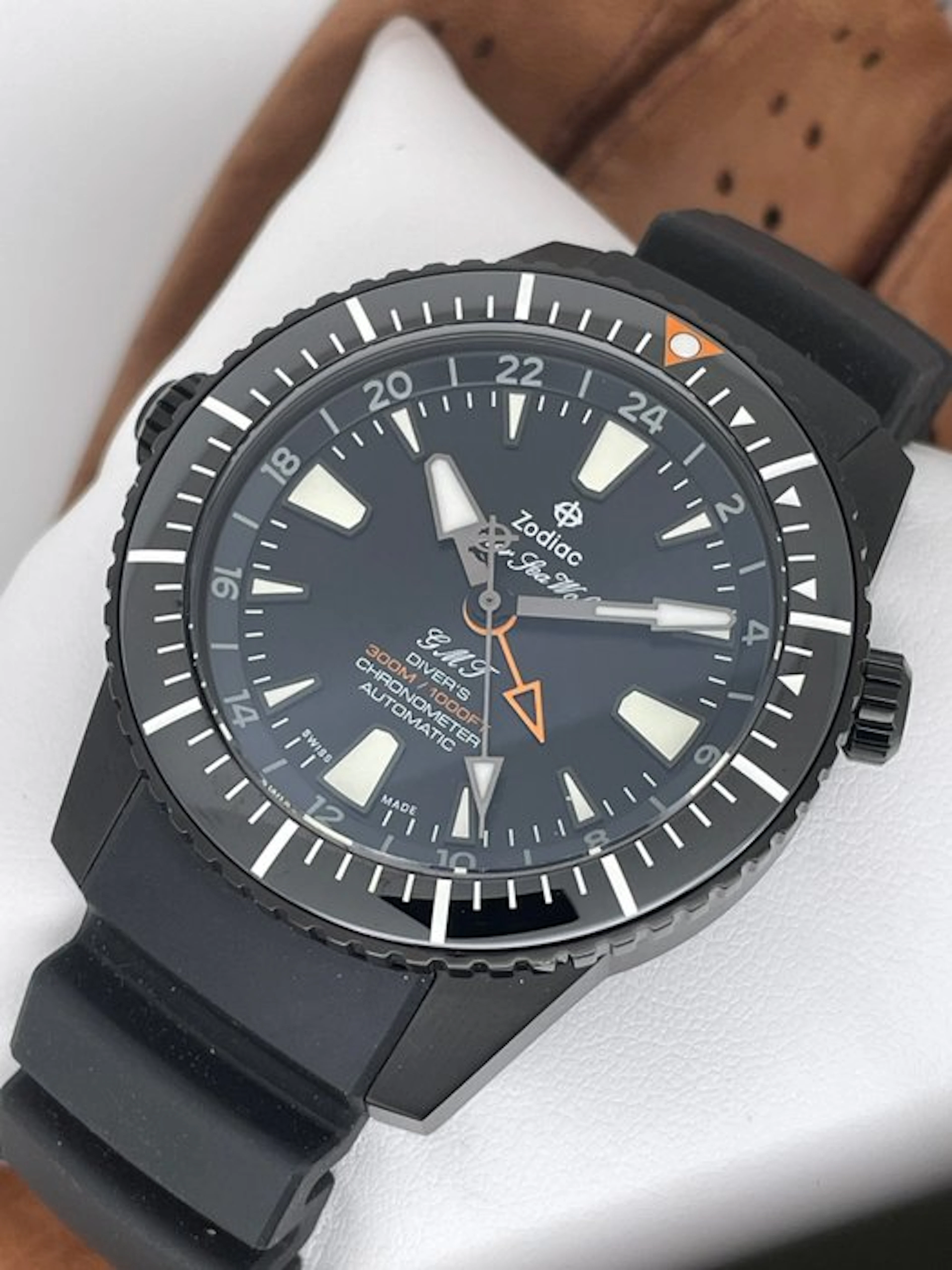 Zodiac - Super Sea Wolf Left Hand Drive Pro Diver GMT...