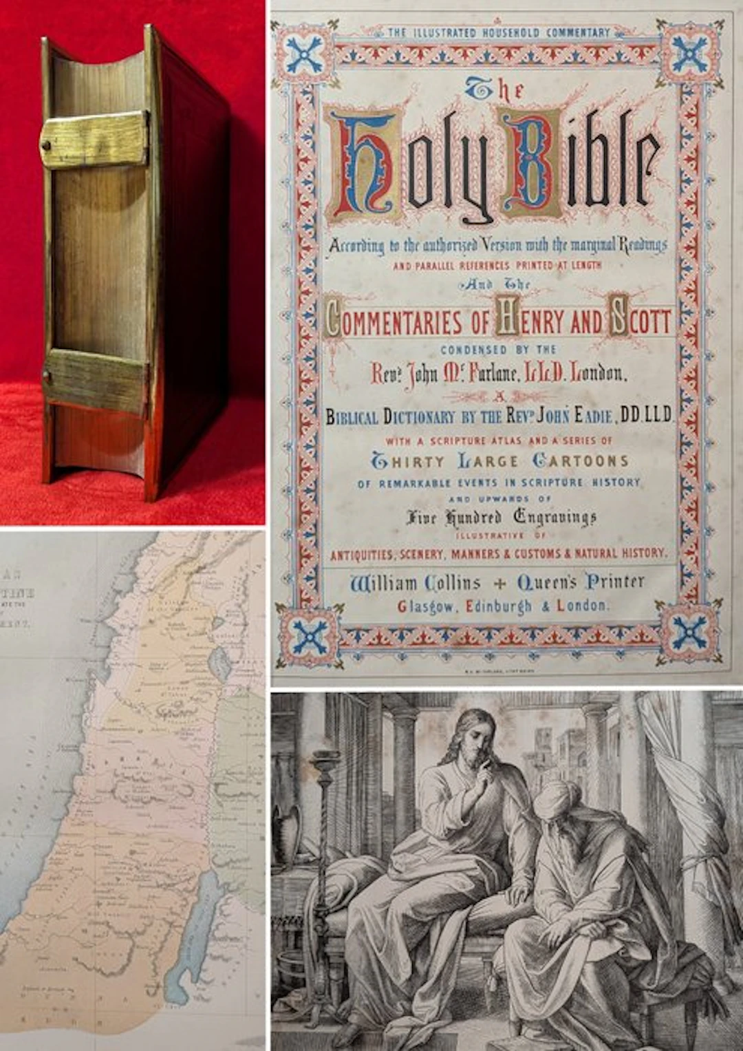 [IRONWORK & CLASPS / KING JAMES BIBLE] - The Holy Bible...