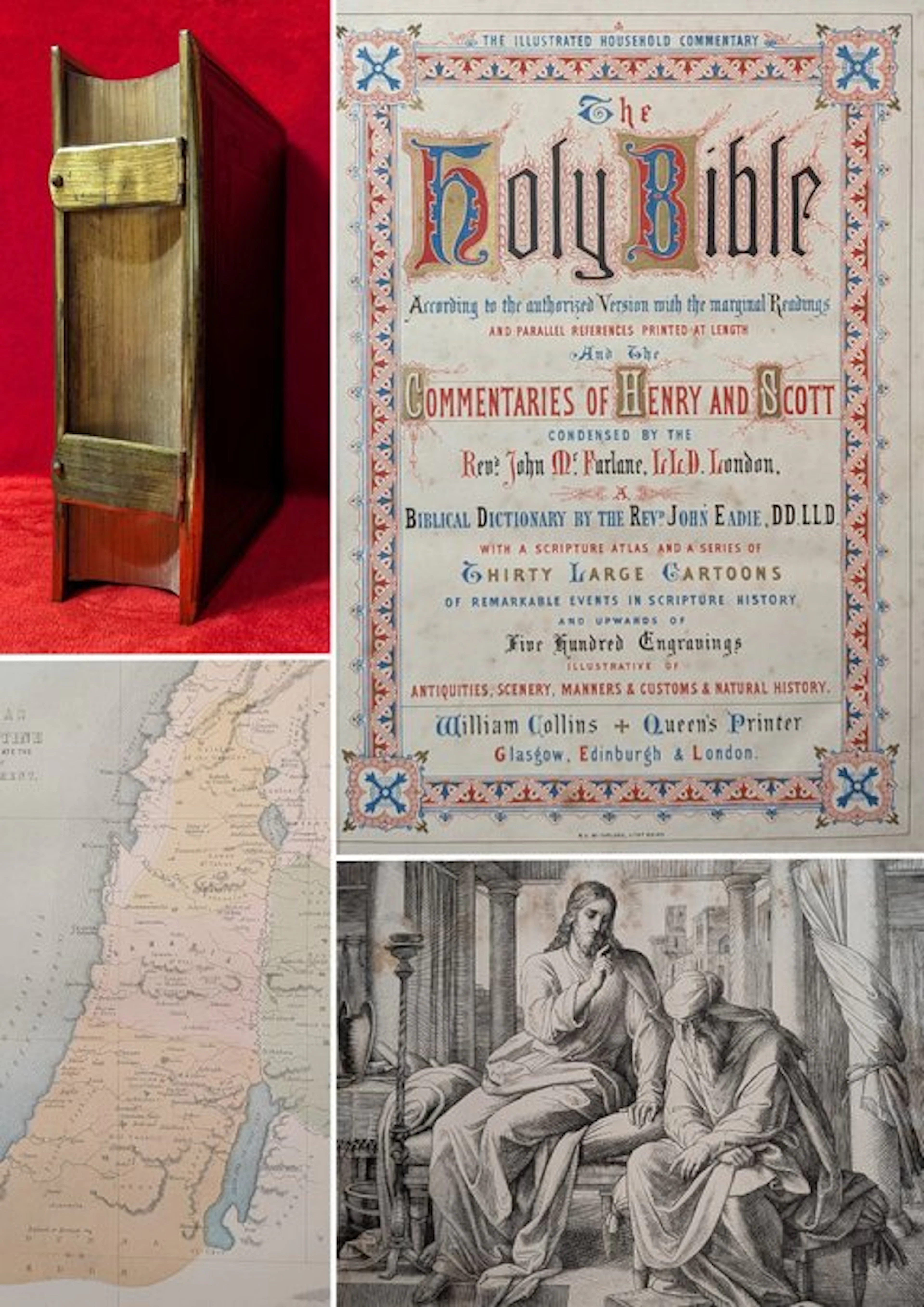 [IRONWORK & CLASPS / KING JAMES BIBLE] - The Holy Bible...