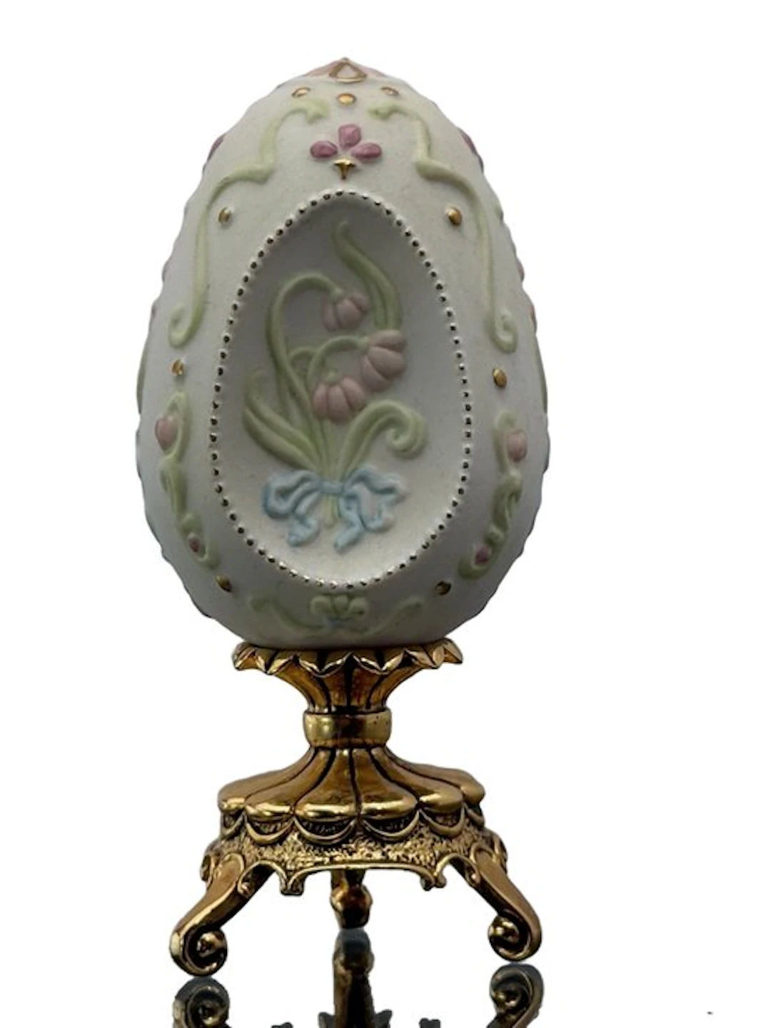 Fabergé egg - Treasury of Eggs - House of Faberge & Franklin Mint - Gold plated