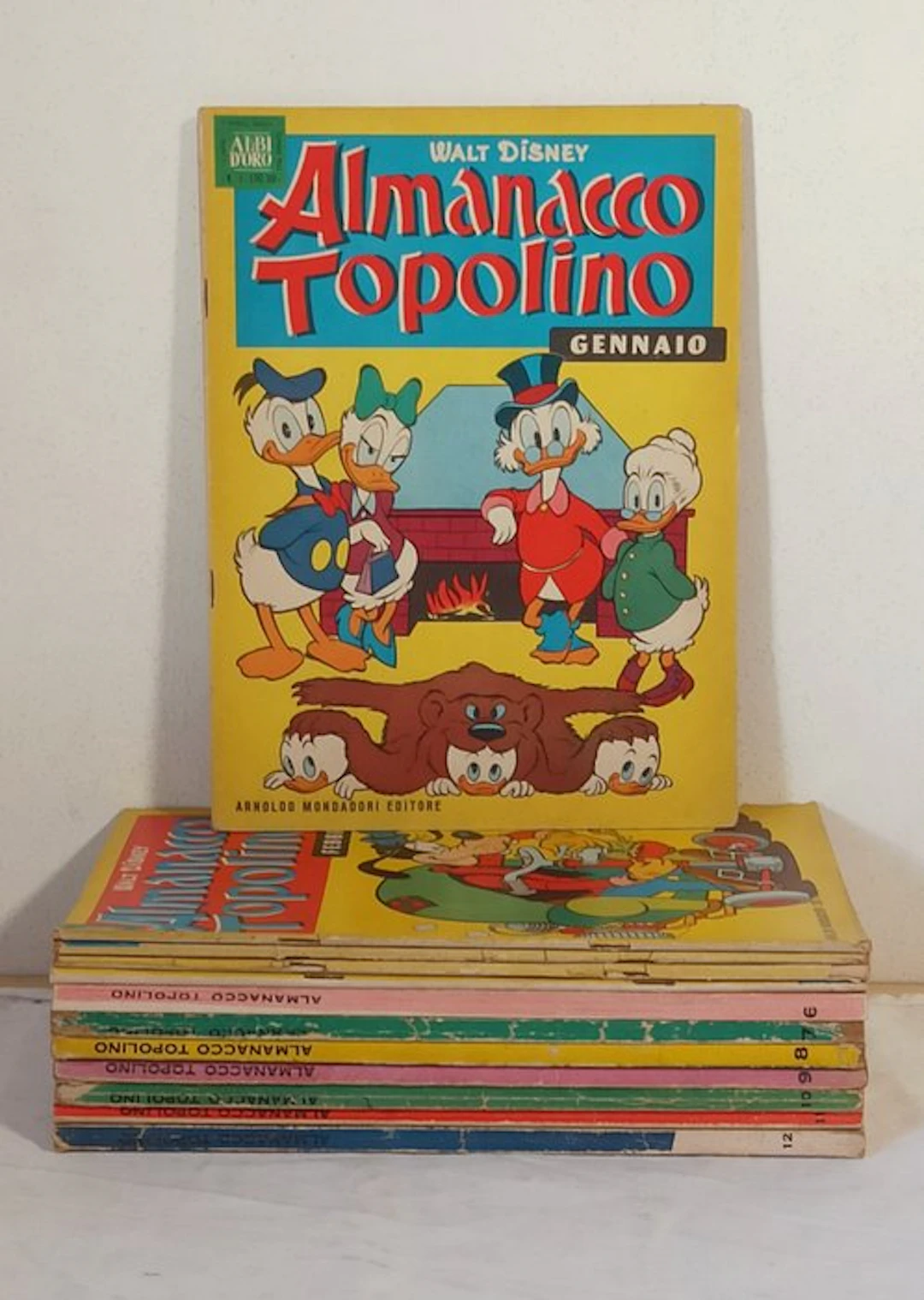 Almanacco Topolino n.1/12 - Annata 1962 completa con figurine - 12 Comic