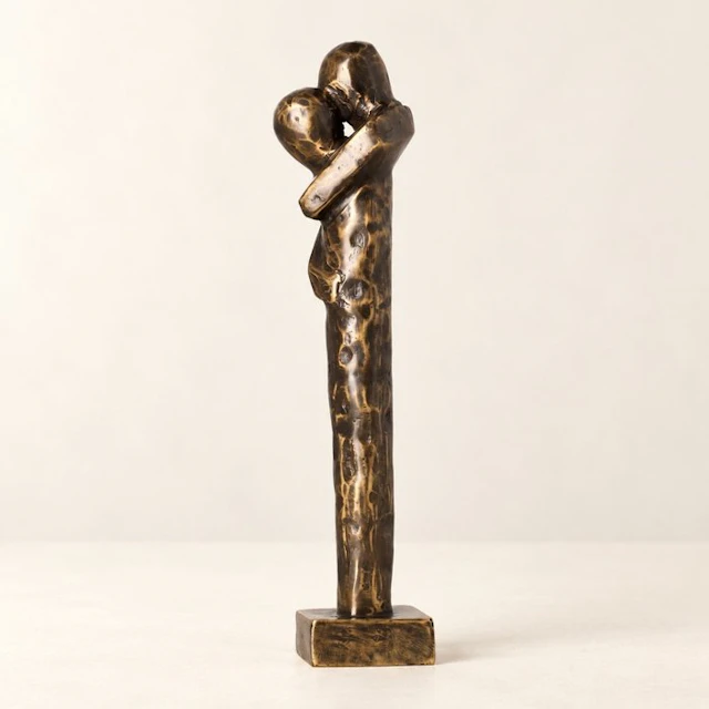 Figurine - Omhelzend paar - Bronze