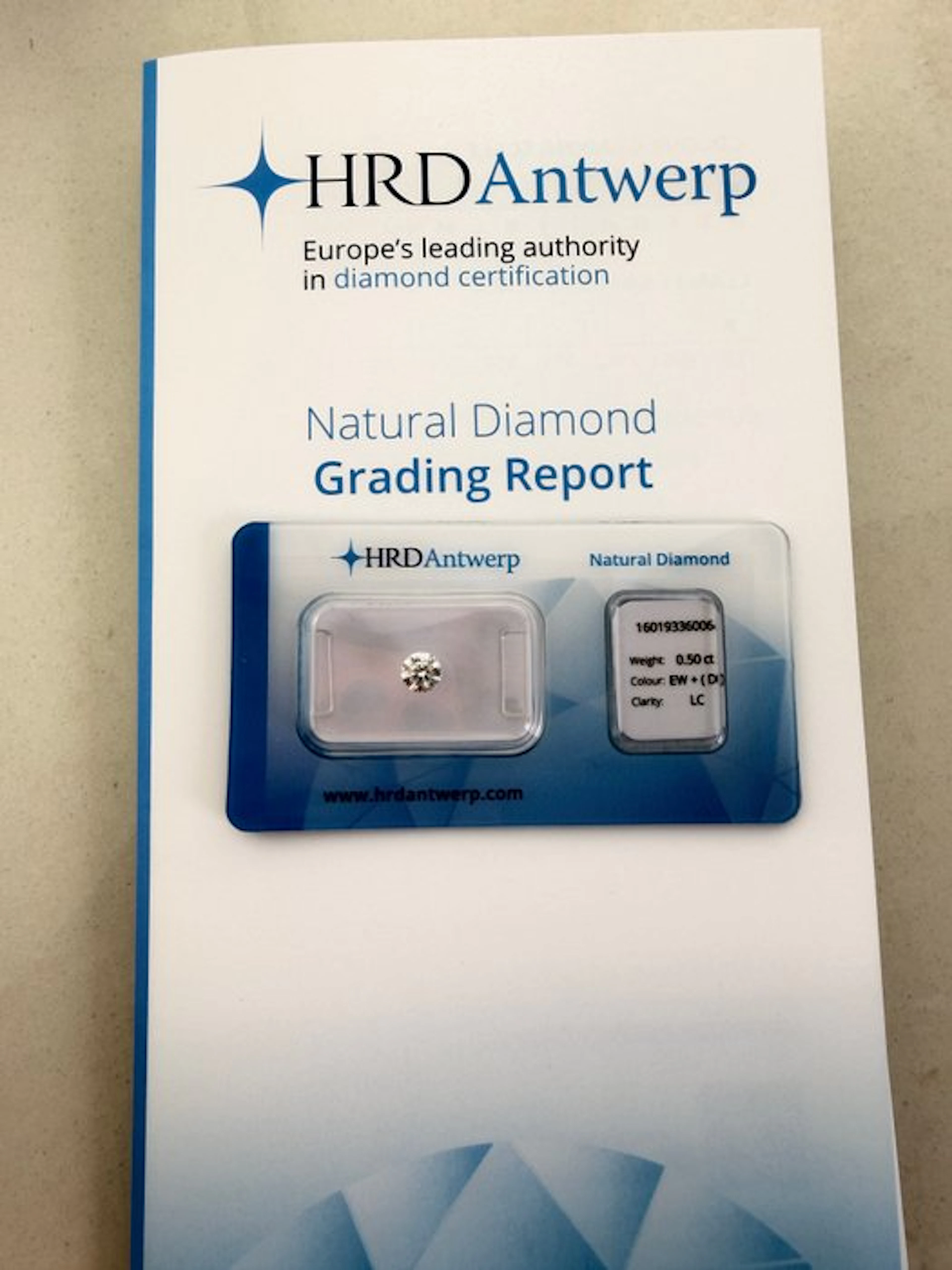 No reserve price - 1 pcs Diamond (Natural) - 0.50 ct...